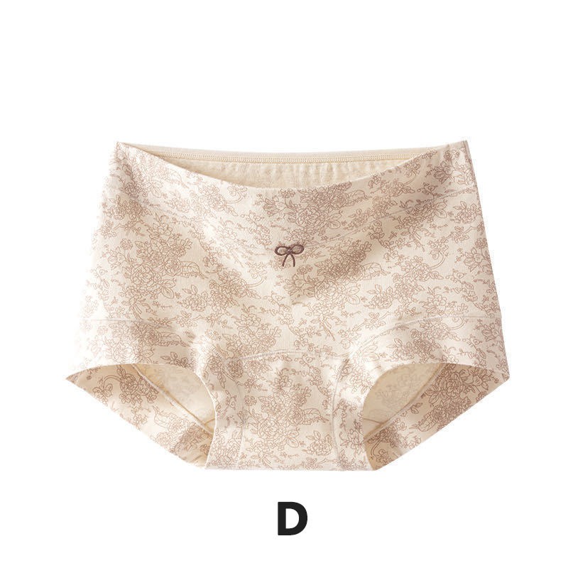 4X Women Cotton Boy Shorts Floral Print Light Tummy Control Full Coverage L-2XL