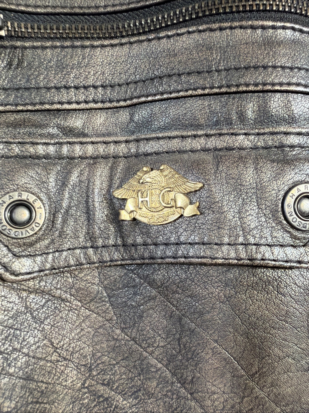 Harley Davidson 2XL Ramble Buffalo Leather Jacket 97136-13VM