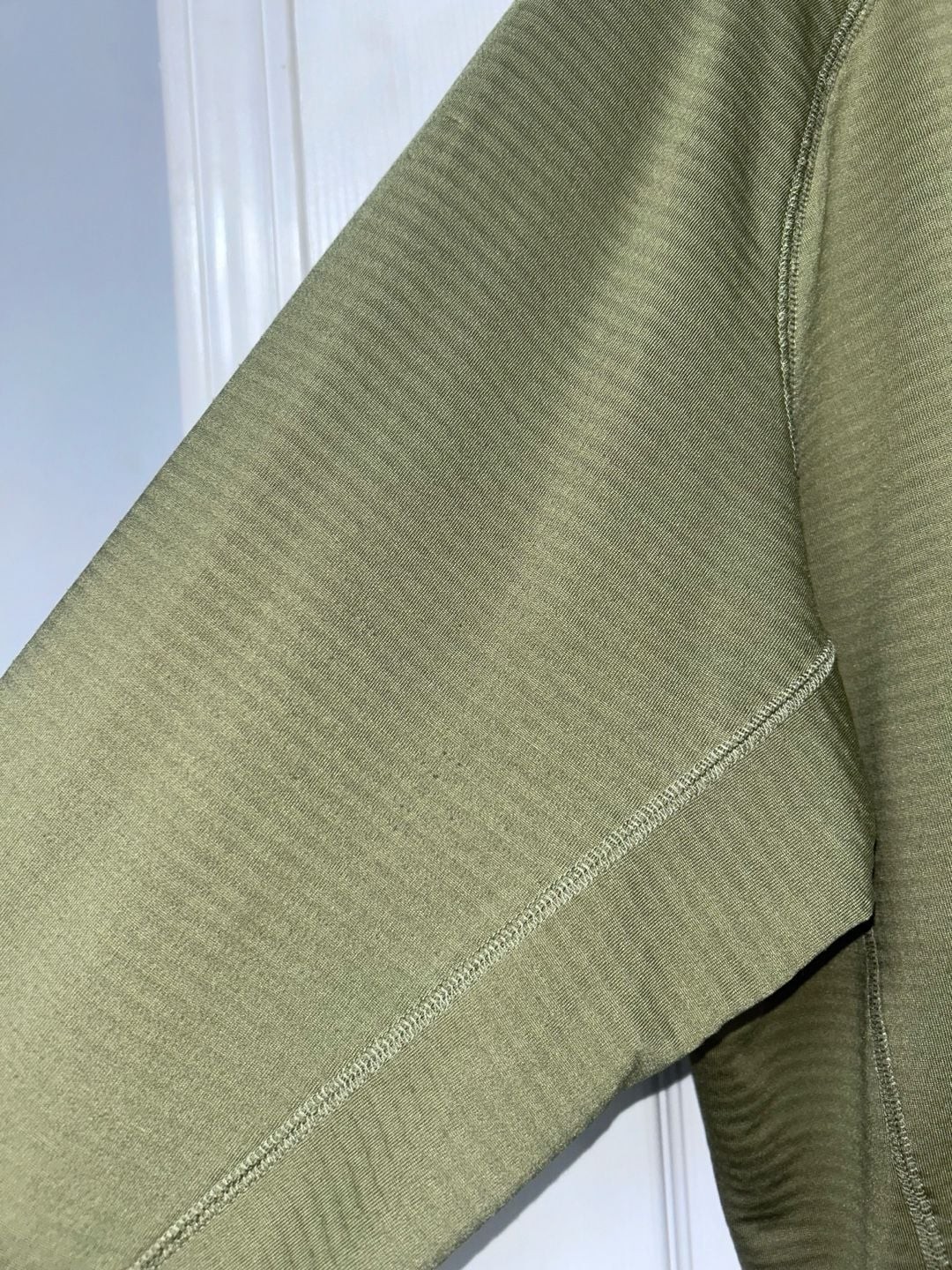 Orvis Grid Fleece Half-Zip Pullover Olive Green