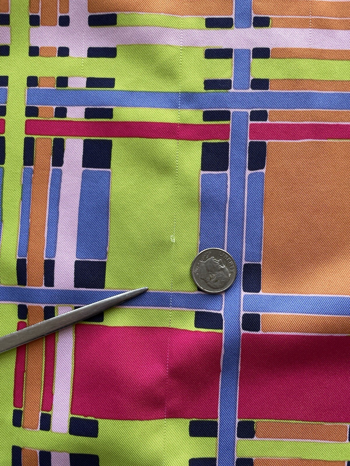 Lush Knot Wrap Plaid Multi-Colored 100% Recycled Polyester Large Square