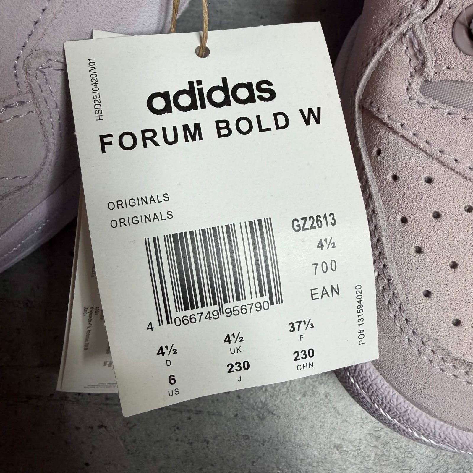 adidas Forum Bold W Suede Light Purple Lilac GZ2613 Women Size US 6 / UK 4.5 /37