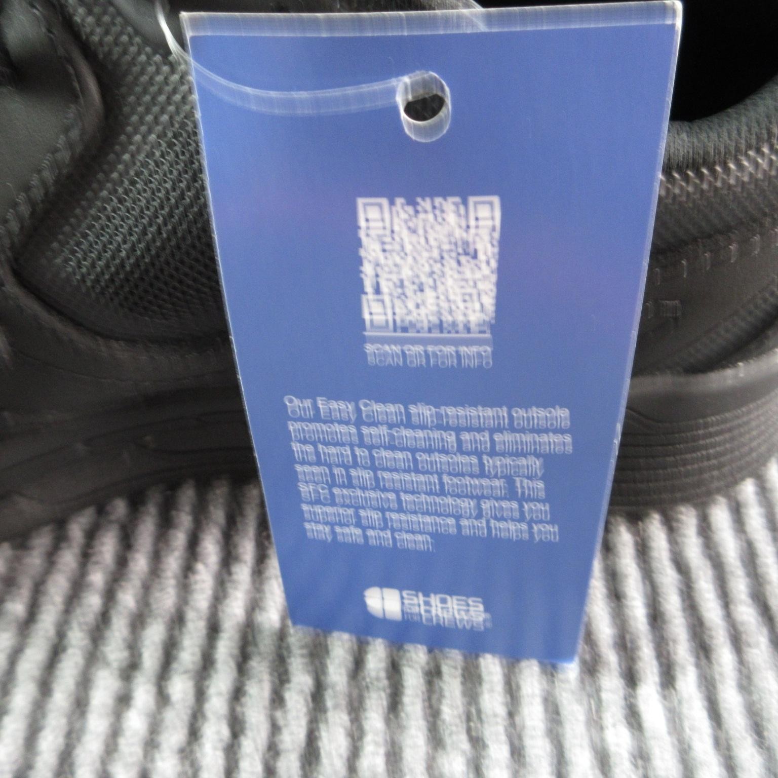 Shoes For Crews Shoes Mens Size 9 Black Slip Resistant Easy Clean 22106 NWOB