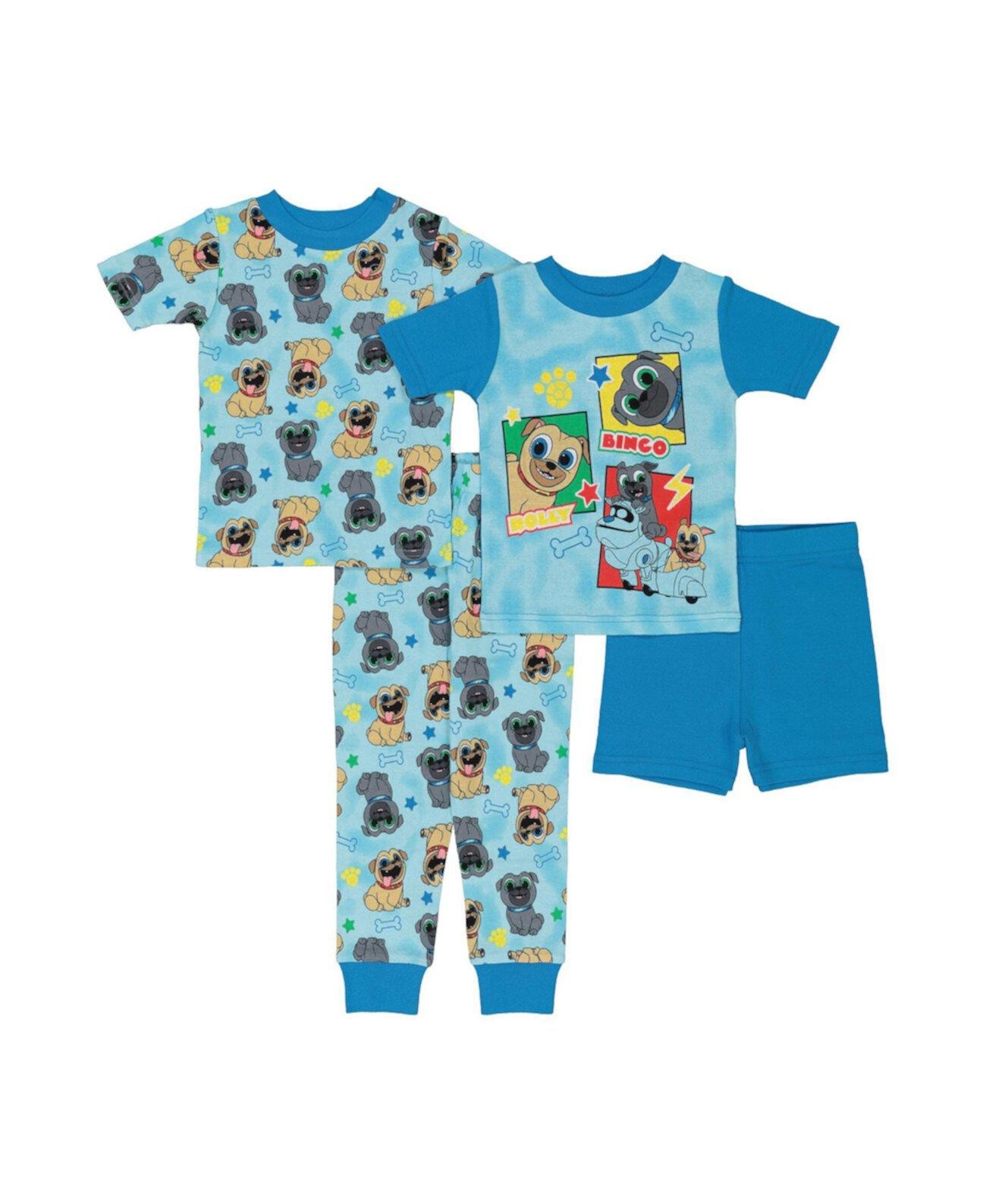4-Piece Snug-Fit Cotton Pajamas Set, BEST PALS, (4-years)
