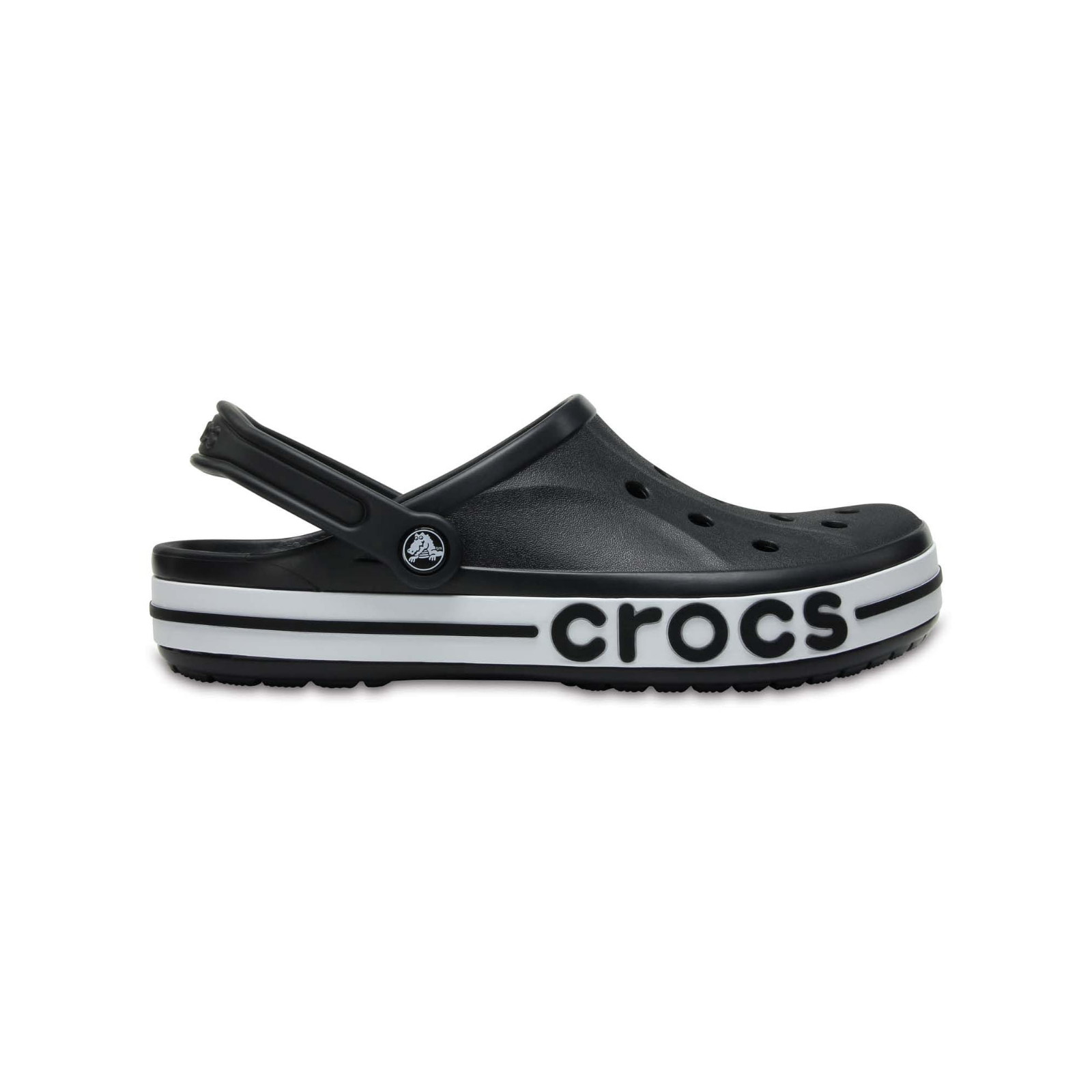 Bestseller! Crocs Unisex Bayaband Clog Black/White Soft Comfort NEW WITH BOX