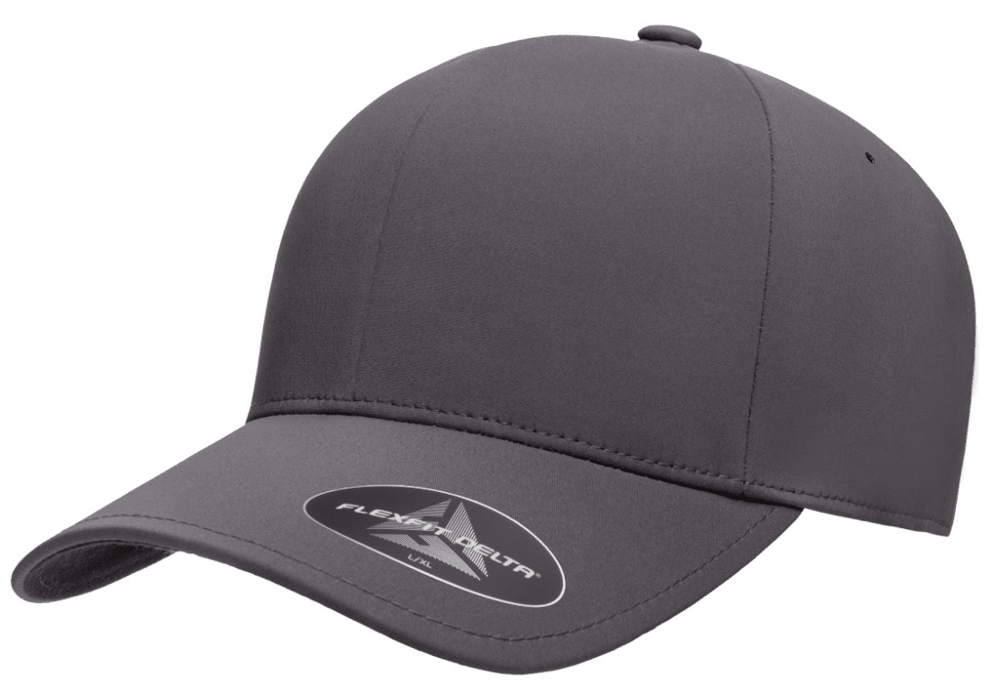 Flexfit Delta 180 Seamless Carbon Cap Fitted Baseball Hat Performance Blank