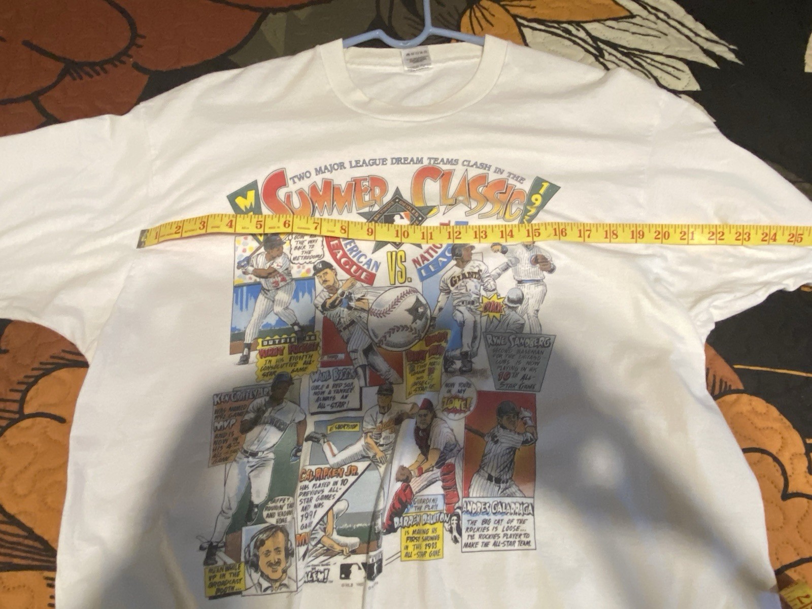 1993 MID SUMMER CLASSIC All Star Game T-Shirt — 90s MLB RARE VINTAGE — XL