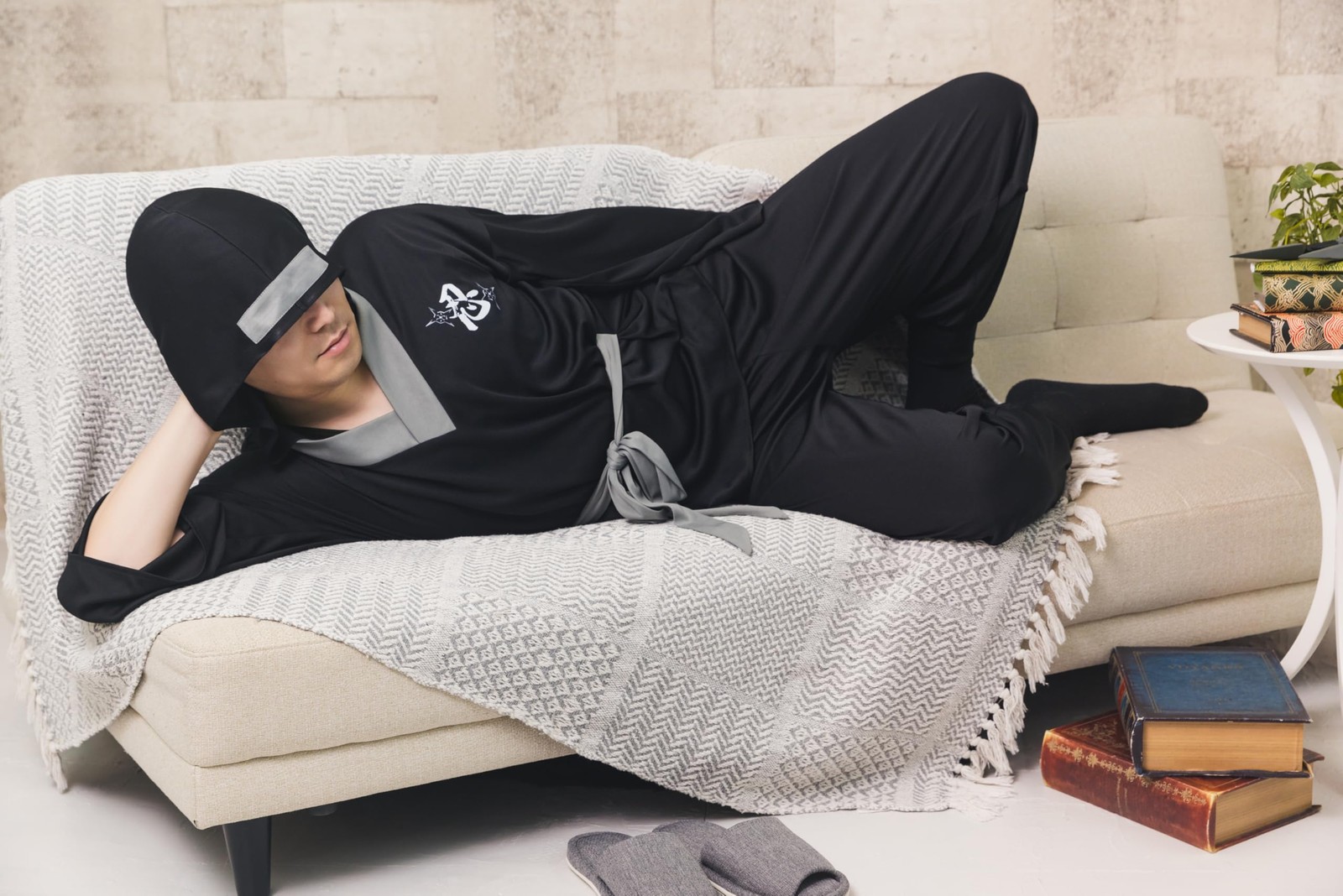 Cosplay Halloween Lounge Ninja Wear Unisex 3L Black
