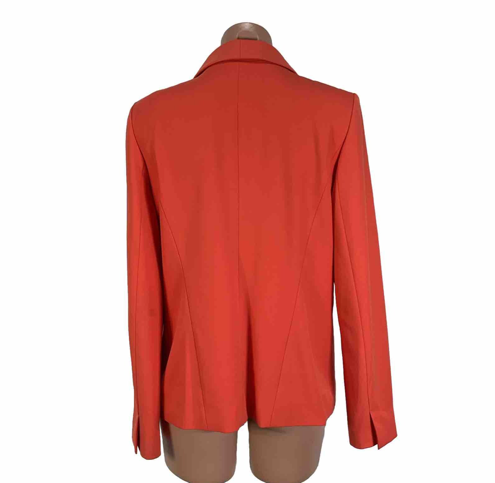 Trouvé Women’s Draped Collar Blazer Jacket Coral Open Front Structured sz M