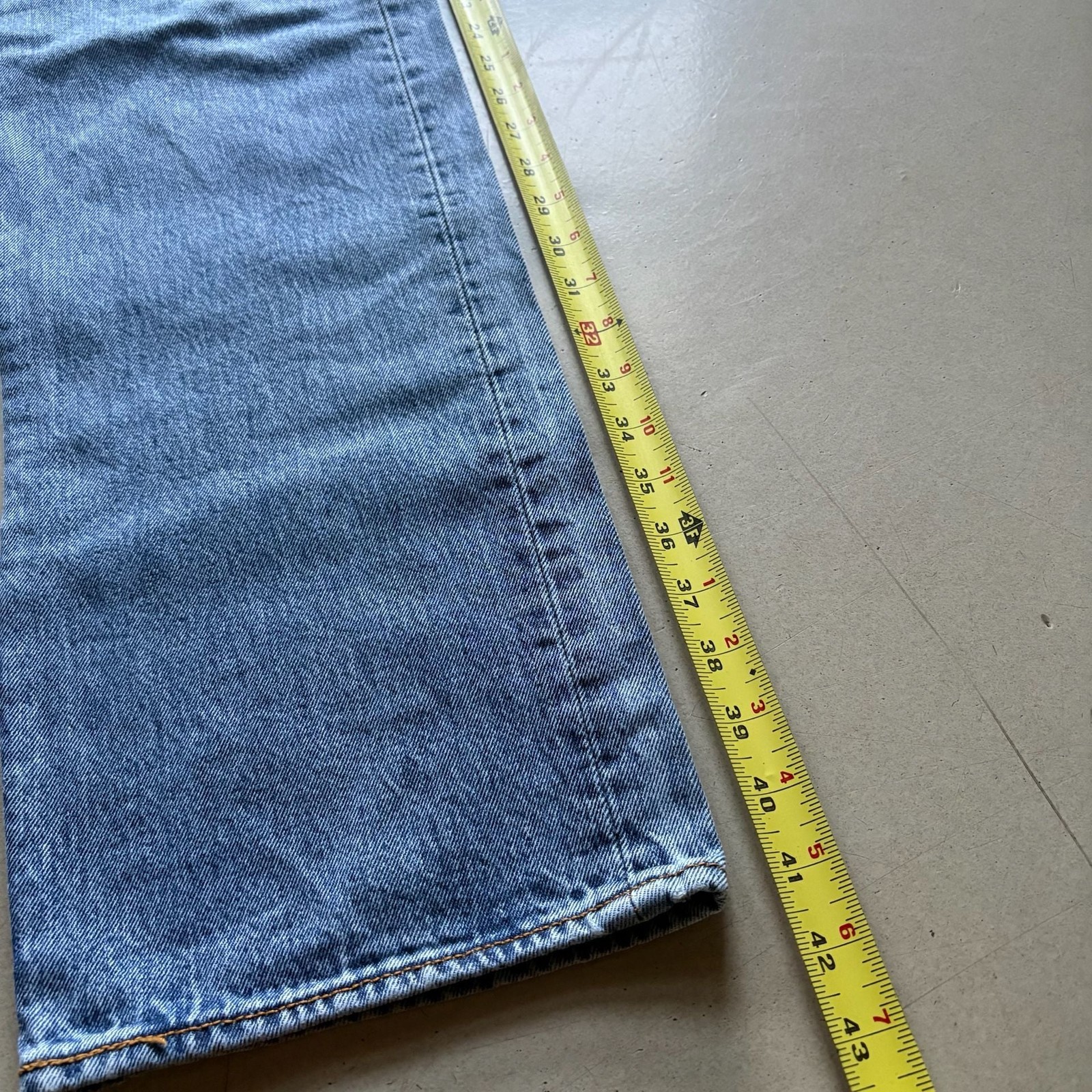 Samaria Leah Upcycled Levi’s 501 Button-Fly Straight Leg Jeans