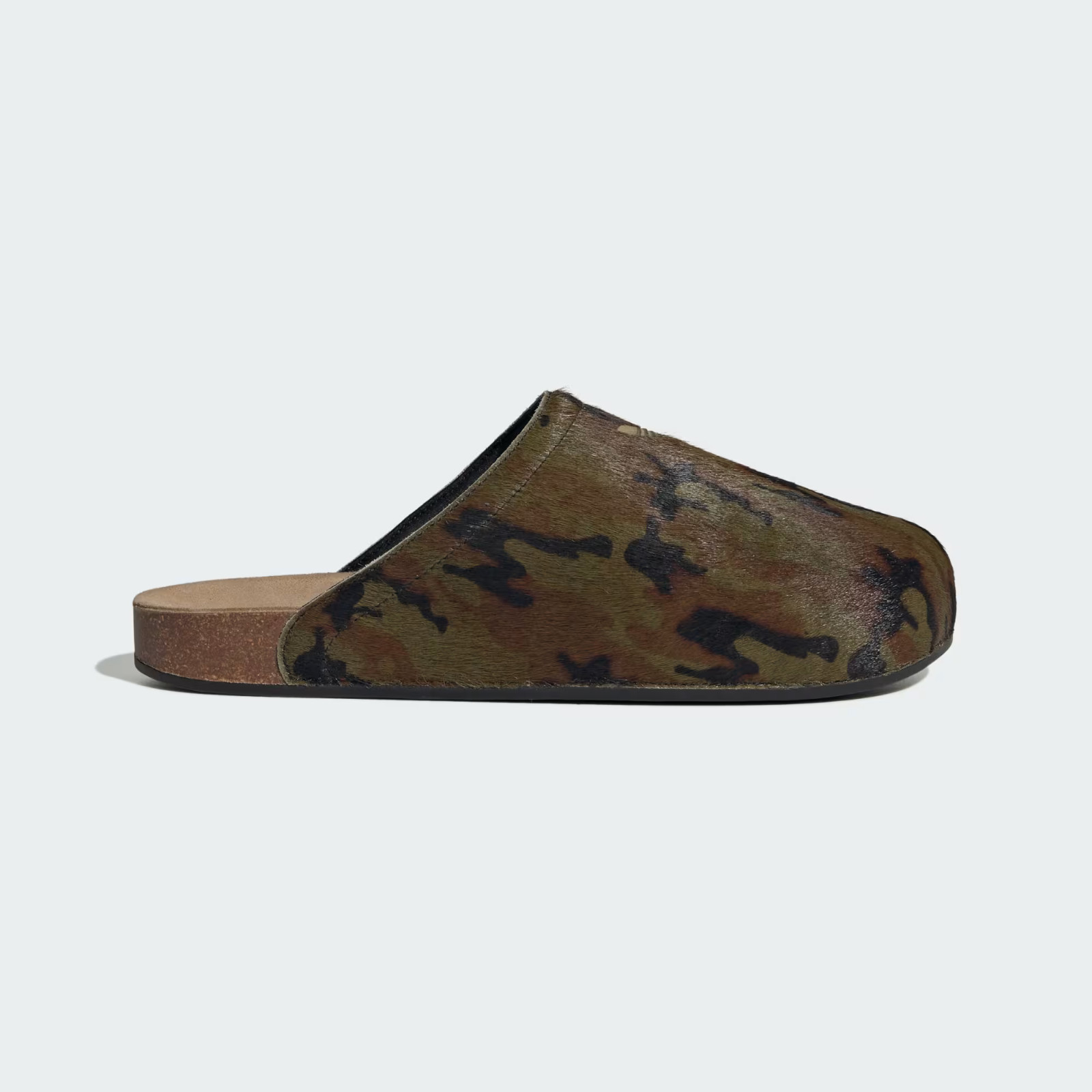 Mens ADIDAS ADIMULE SLIDES KZ6734 / Core Black / Aurora Coffee Mule Sandals