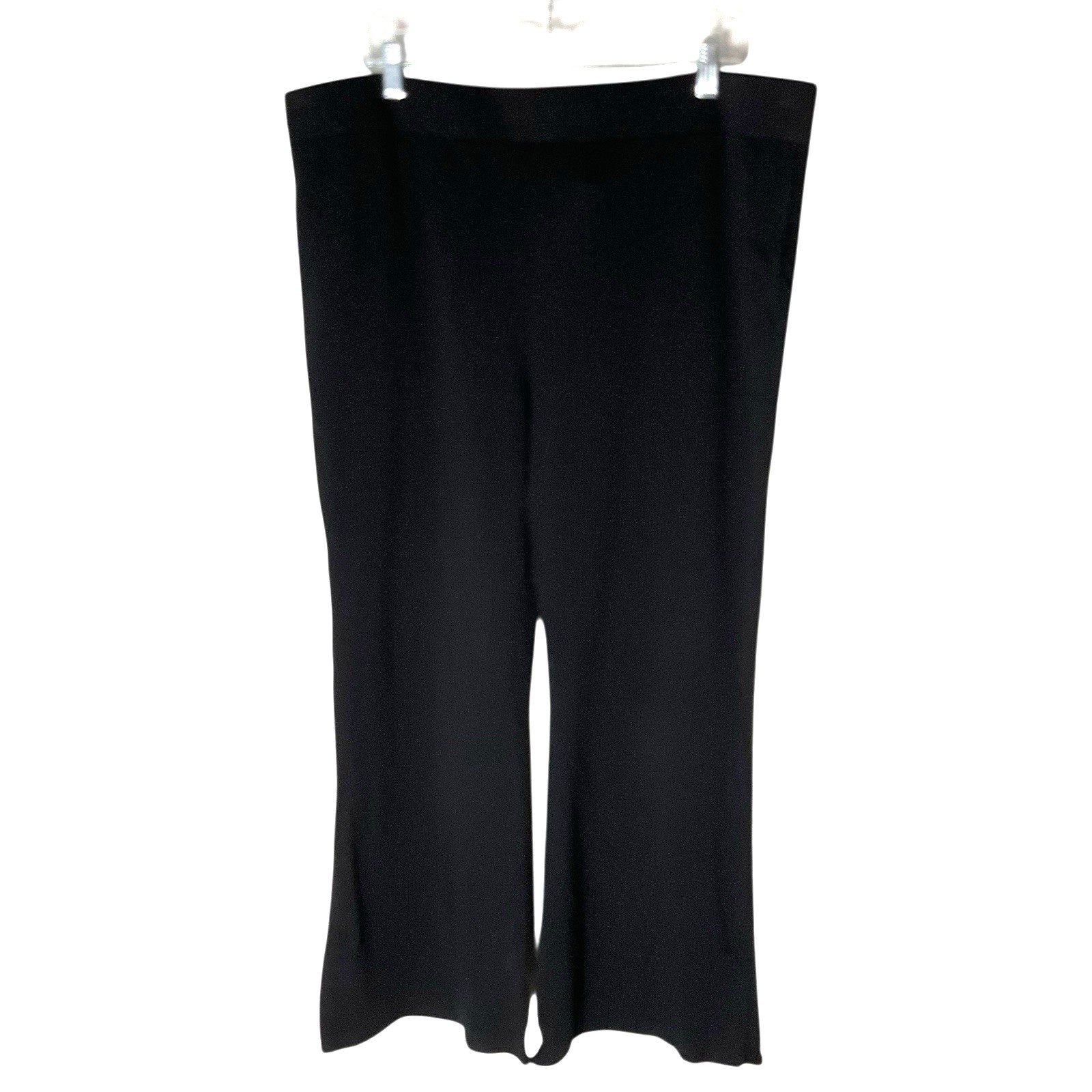 LOGO by Lori Goldstein Rayon made from Bamboo Blend Pants A629457 Black Size XL