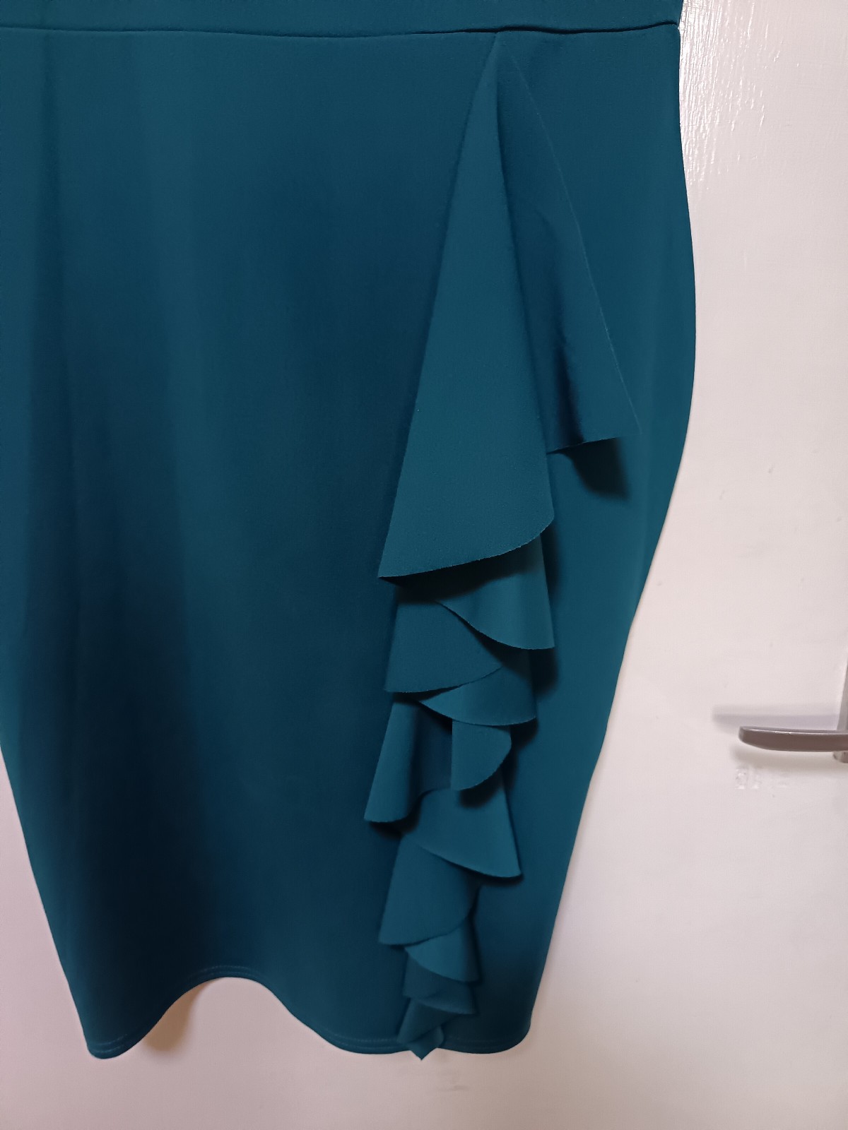 Quiz teal/jade sequin lace bodice wedding Occasion Pencil Dress UK16