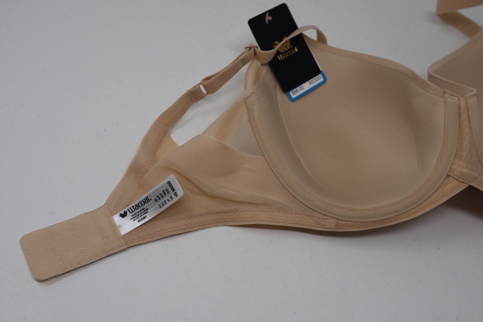 Wacoal Women’s Ultimate Side Smoother Contour Bra – Beige – Size 30DDD NWT