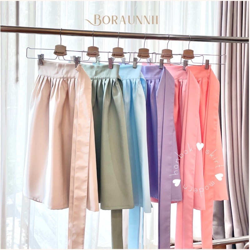 Modern Casual Hanbok Skirt (허리치마) Only Skirt Modern Hanbok design by Boraunnii