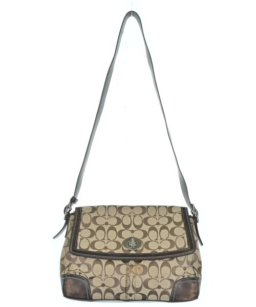 COACH Shoulder Bags BeigexBrown(Patterned) 2200691181103
