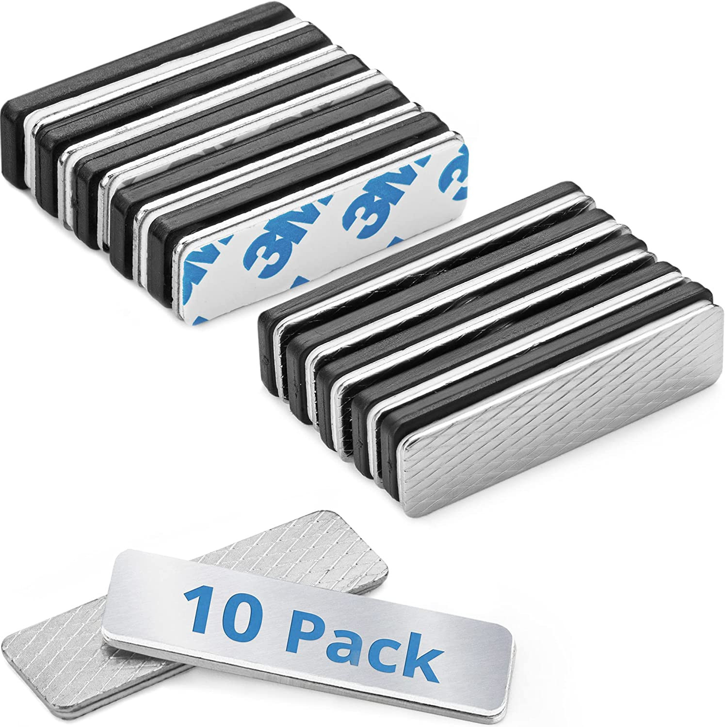 Name Tag Magnets – 10 Badge Holder Magnets,1.75 X 0.5 Inches | Ecoearth Adhesive