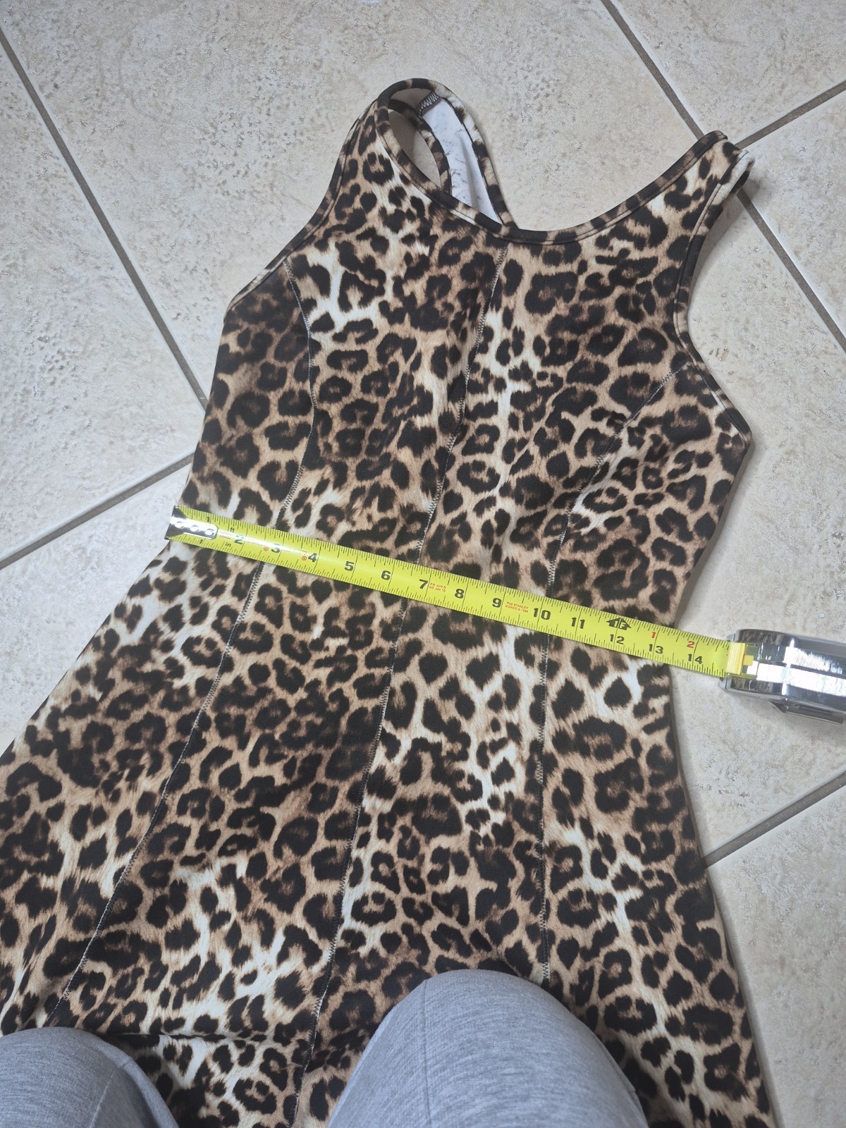 Sugar + Lips Leopard Print Sleeveless Dress