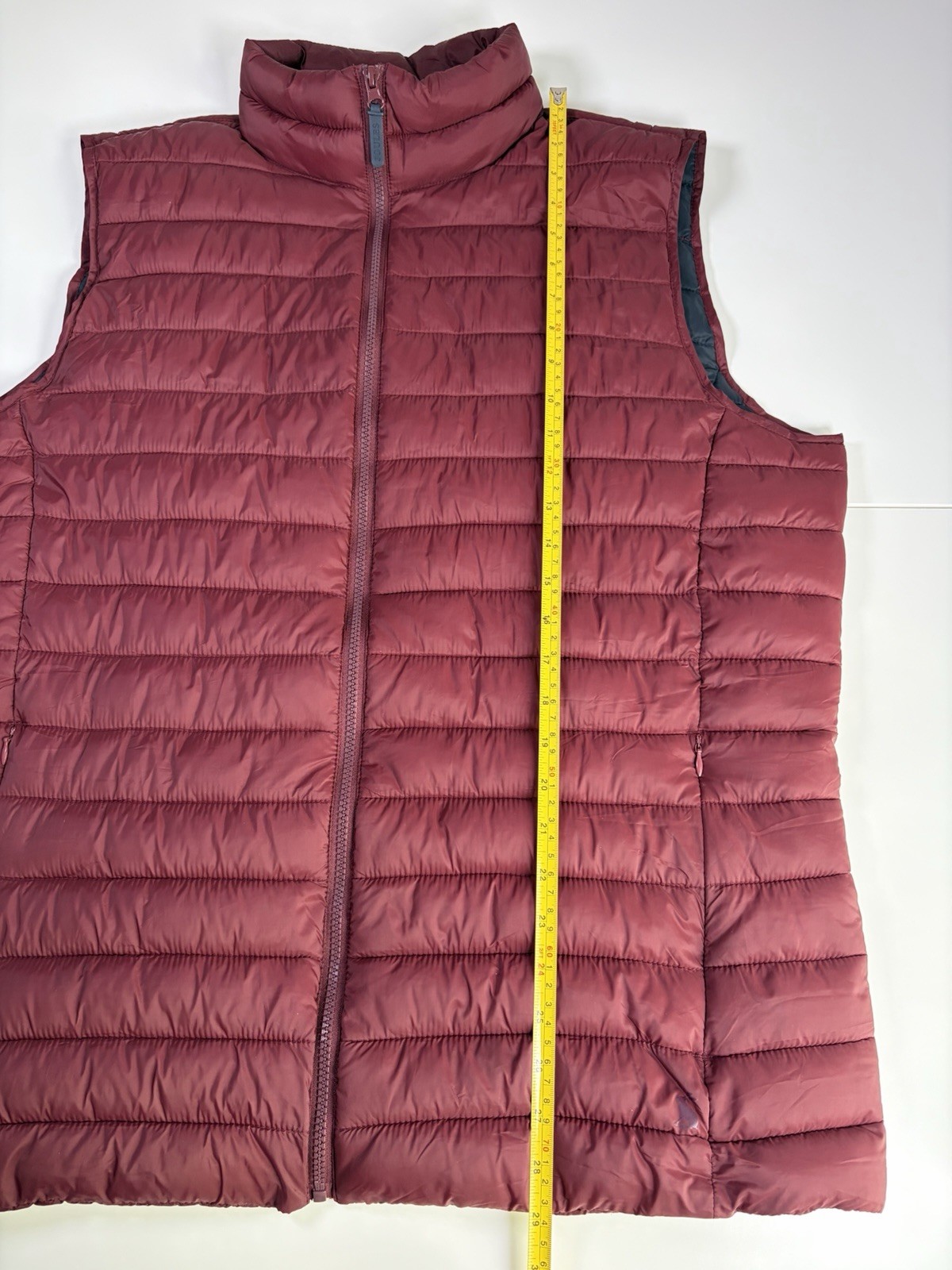 Joules Mens Puffer Gilet Jacket Burgundy Size XL, Hiking,walking, Quilted Warm.