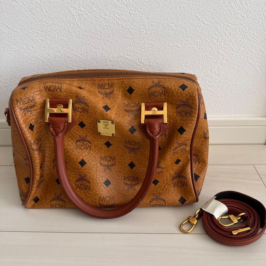 MCM Mini Boston Bag Bag Shoulder 2way