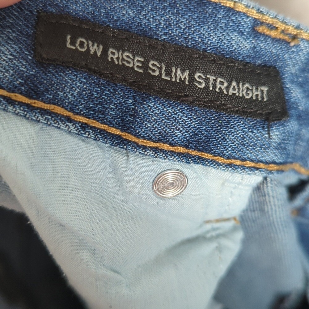 Black Premium Men’s Low Rise Slim Straight Fit Denim Jeans 32×32