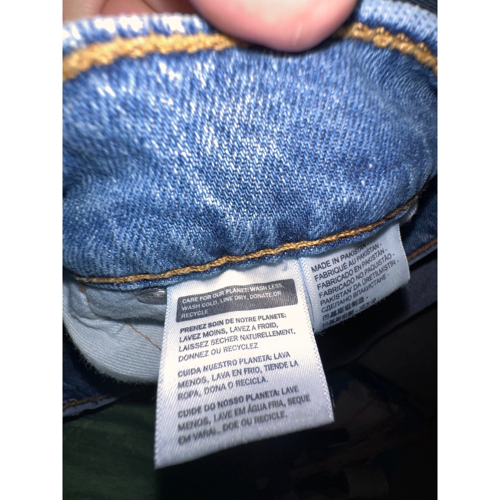 Levis 511 Slim Fit Light Wash Denim Jeans Mens 32×34 Blue 04511-5272