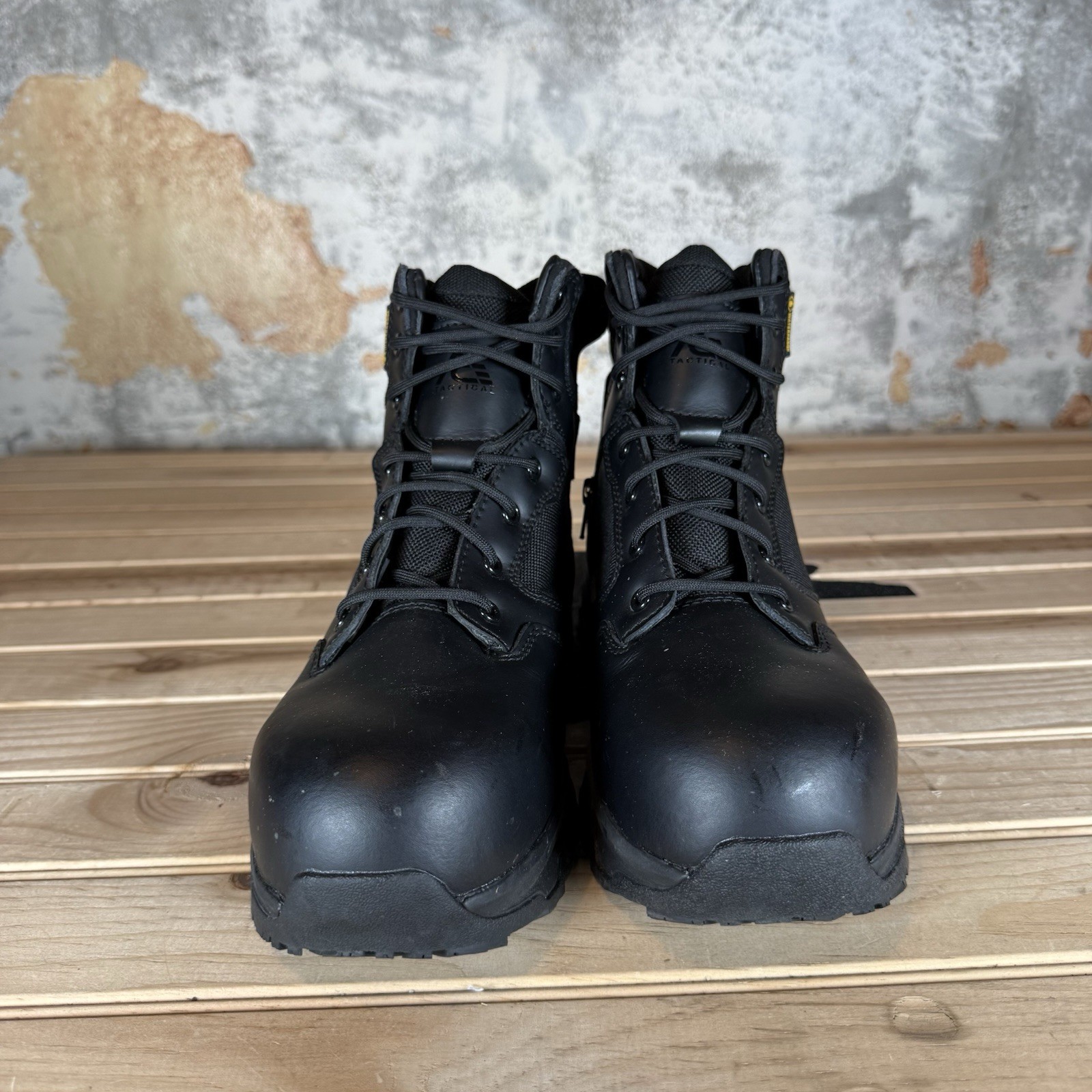 Shoes For Crews Defense Nano Toe 6” Leather EH Boots Size 7M / 8.5W – 72391 EUC