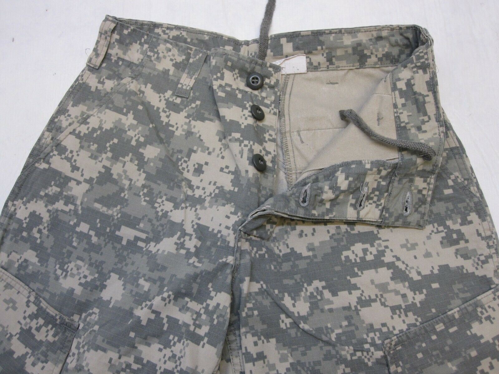 USGI ARMY ISSUE ACU DIGITAL COMBAT UNIFORM PANTS 50/50 COTTON/NYLON BOTTOMS USED