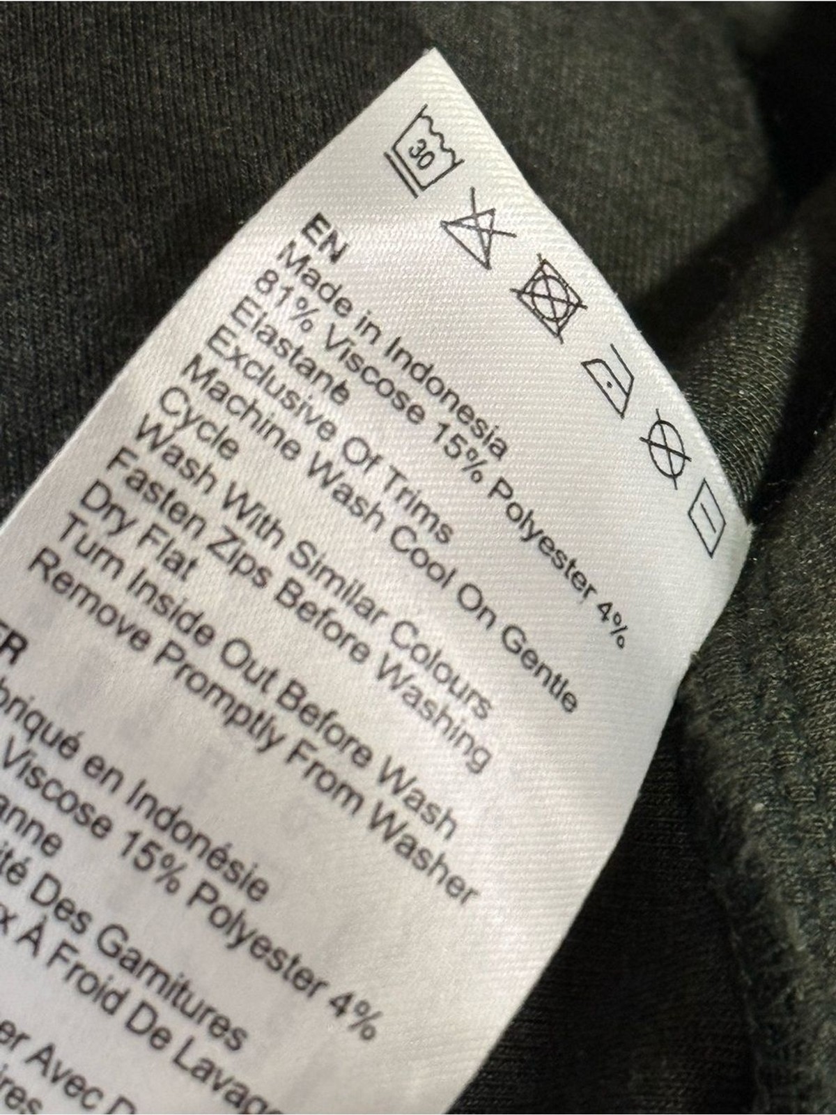 Varley Hawley Half Zip Sweatshirt in Olive Marl DOUBLESOFT Size Small