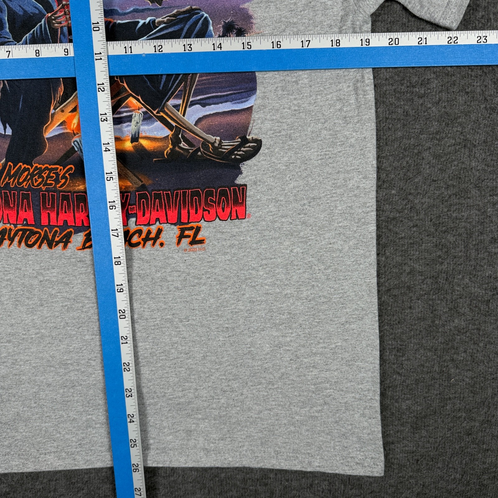 Harley Davidson Shirt Mens Medium Biketoctober Fest Reaper Daytona Beach 2023 HD