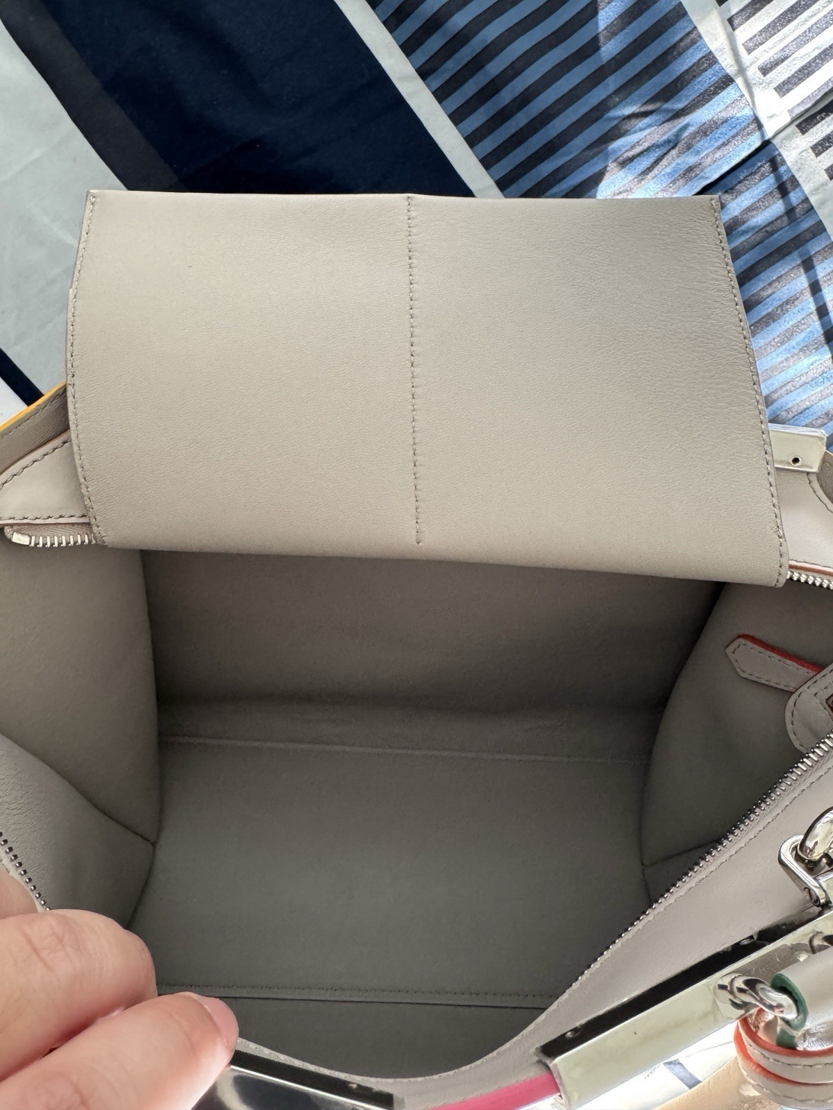 Fendi Vitello Dolce Petite 3Jours Tote Bag – Grigio Grey