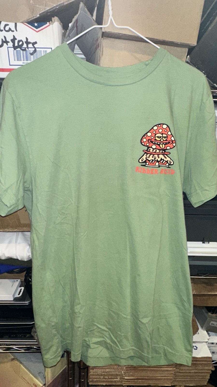 Killer Acid LimitedEdition Mushrooms Are My Friends Graphic T-Shirt Green Medium