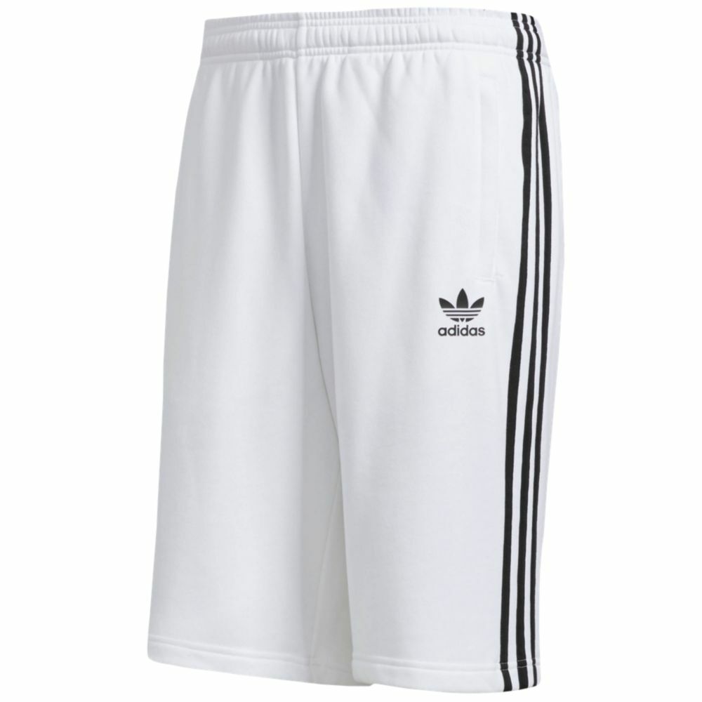 Adidas Originals 3 Stripe French Terry Shorts White Small Medium Large XL 2XL