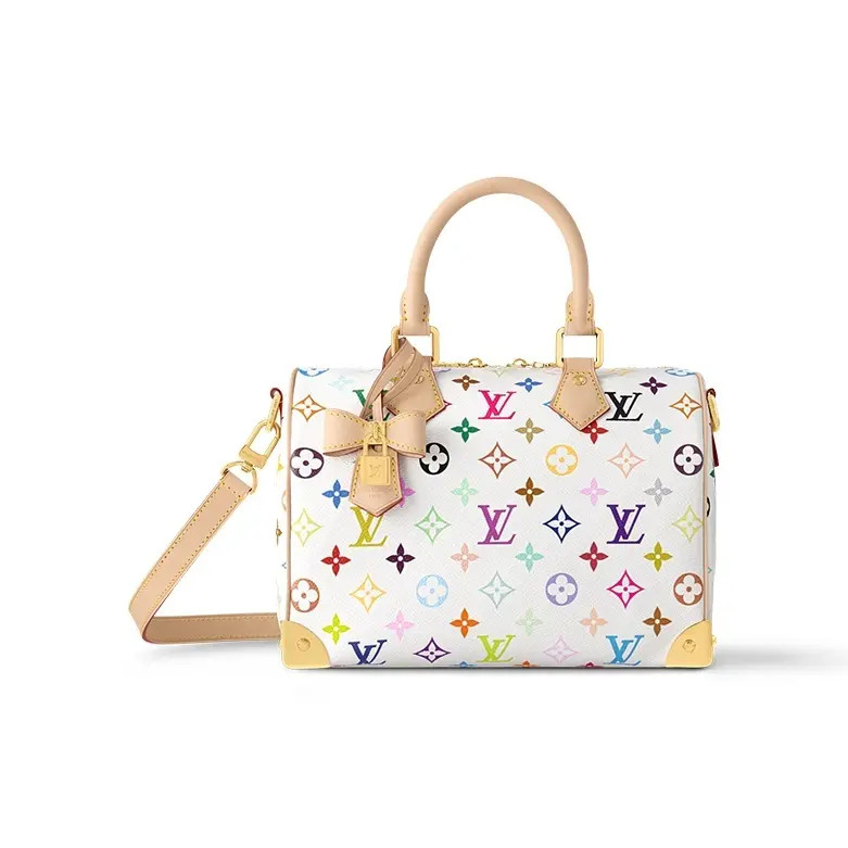 LOUIS VUITTON xTakashi Murakami Speedy BANDOULIERE Handbag Women’s 9.8x6x7.4 in