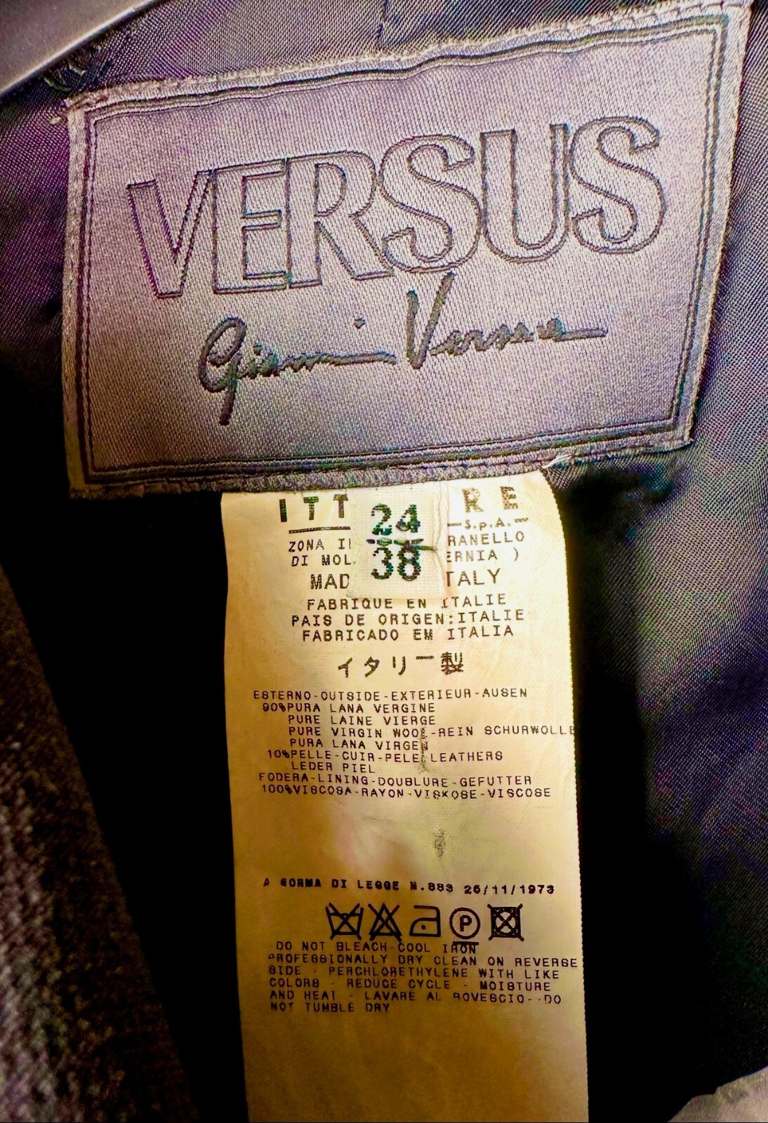 Versace Taylor Reputation Era Concert Costume Patch Jacket 36 38 0 2 Girl XS S M