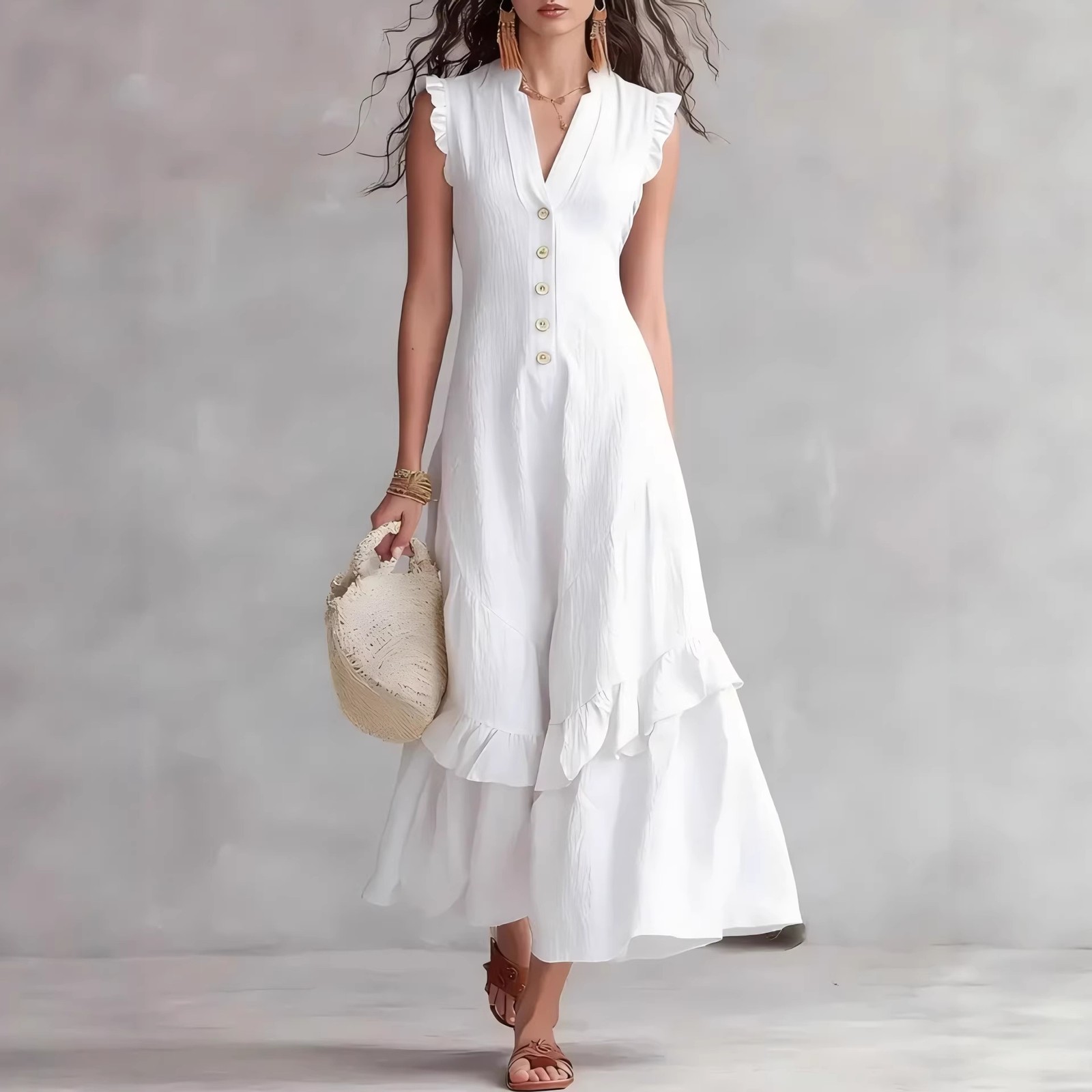 Elegant And Sophisticated Sleeveless Womens Dress