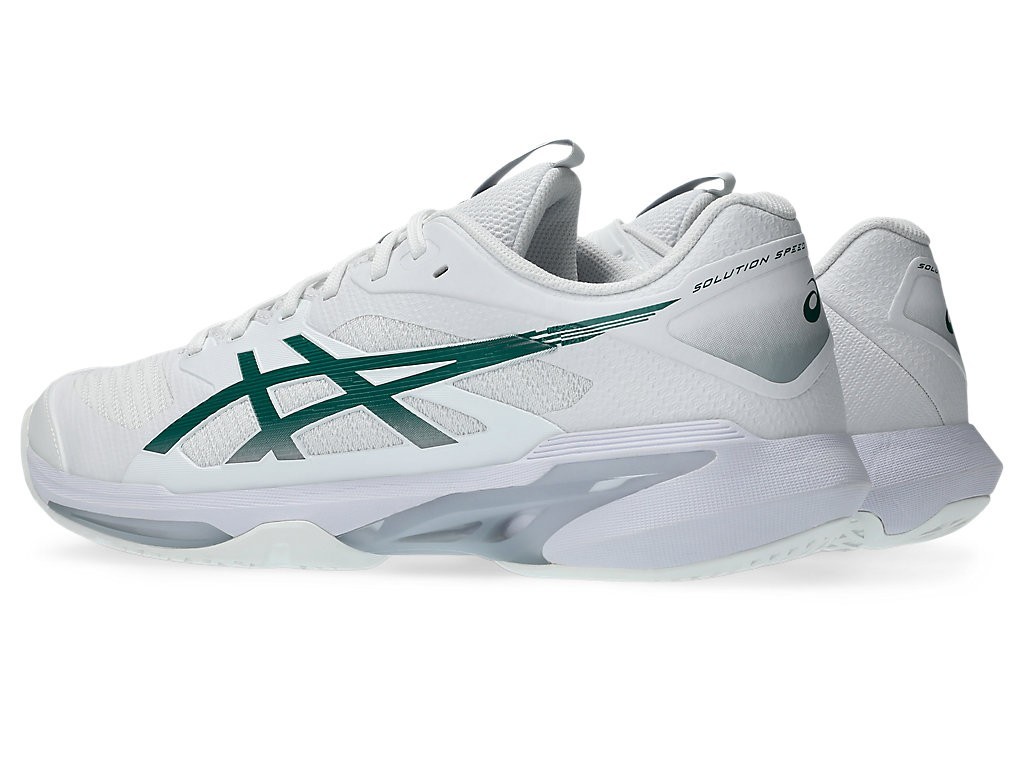 ASICS Tennis Shoes SOLUTION SPEED FF 4 All Court 1041A532.103 White / Pitch Gree
