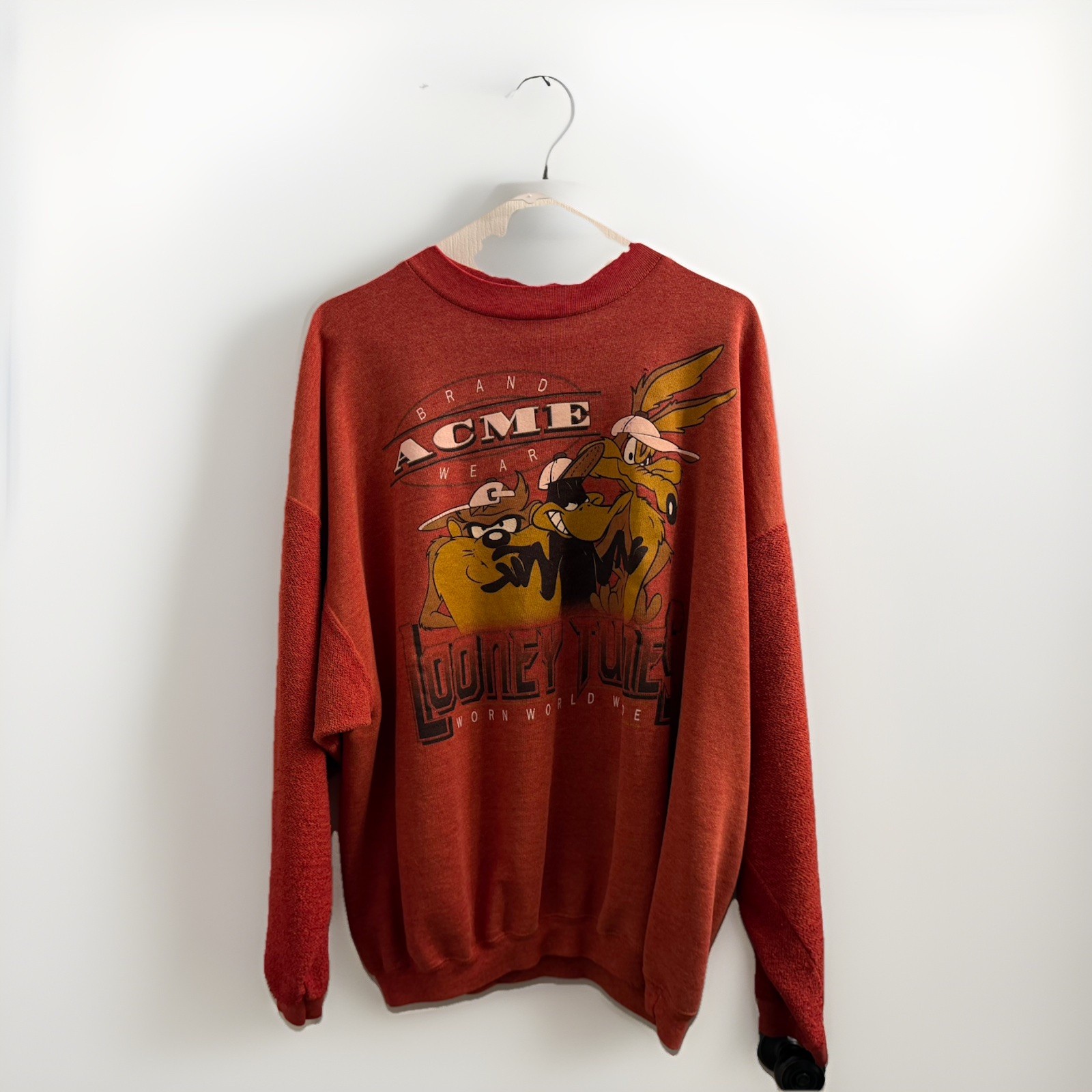 Vintage Pullover Looney Tunes | 1997 | Acme Taz Wiley Daffy Mens XXL Sweatshirt
