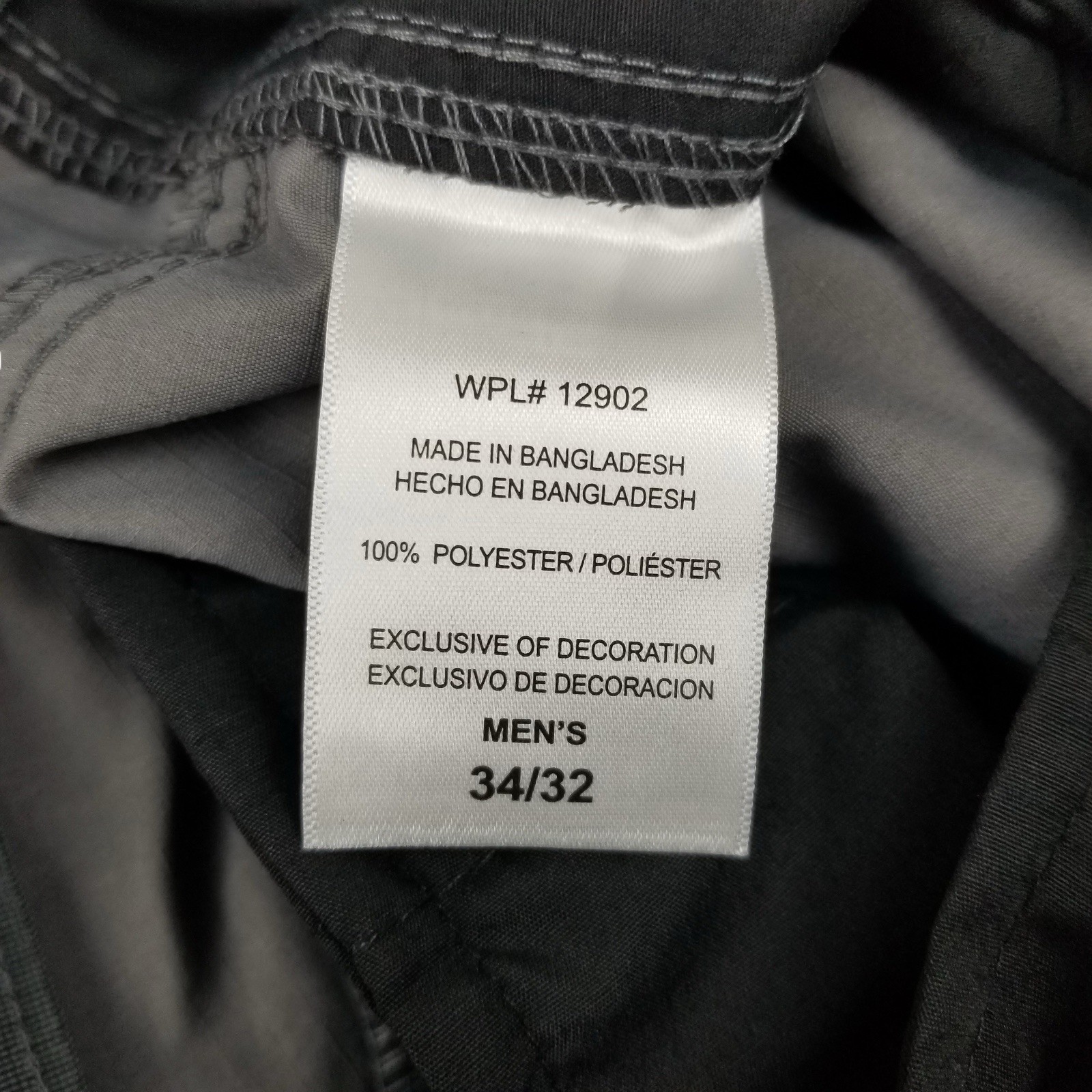 MEN COLEMAN STRETCH RIPSTOP HYBRID HIKING PANT CELL POCKET 34×32 GREY