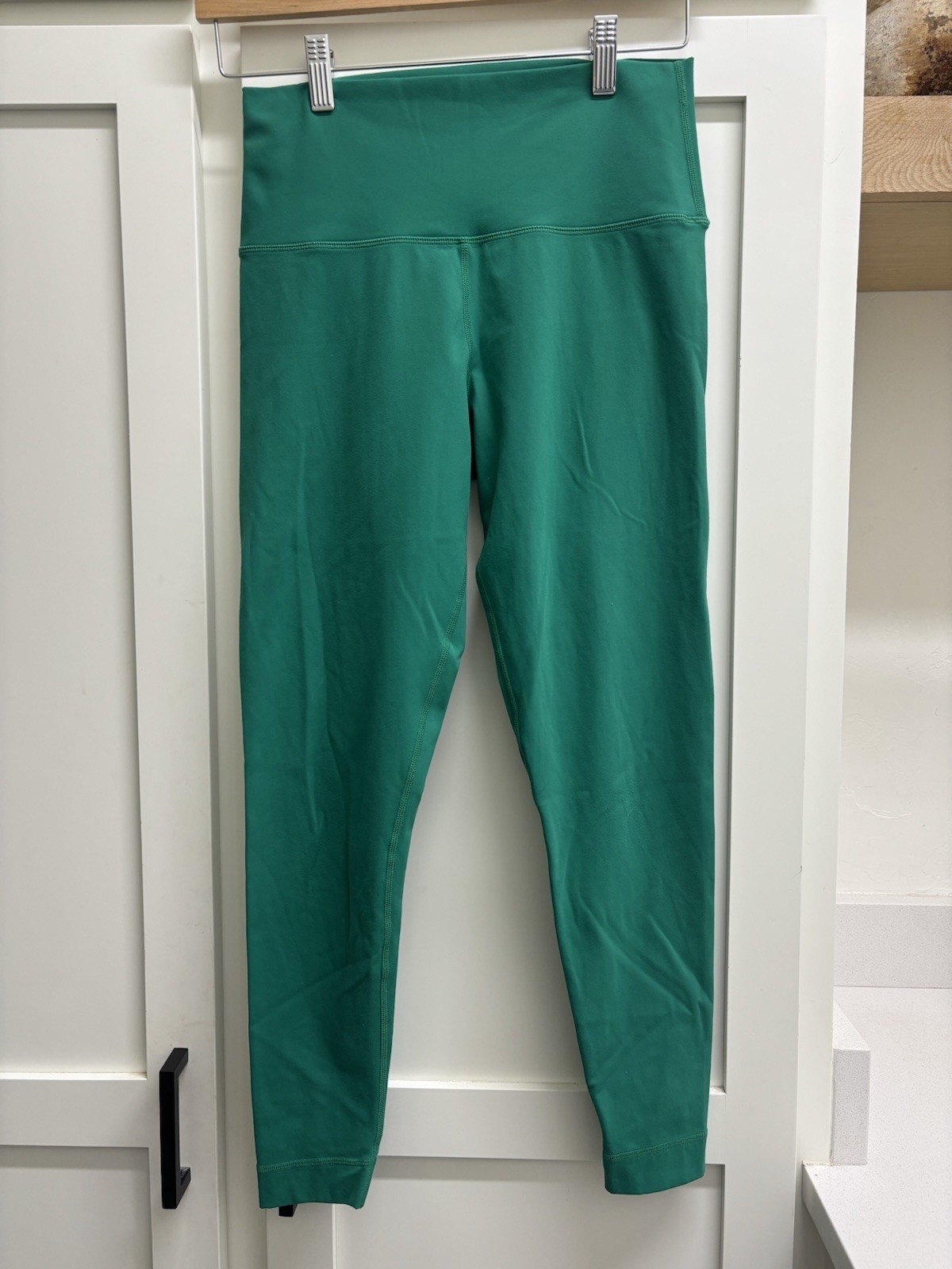 SET Active Green Leggings Size M High Rise Athletic Workout Activewear