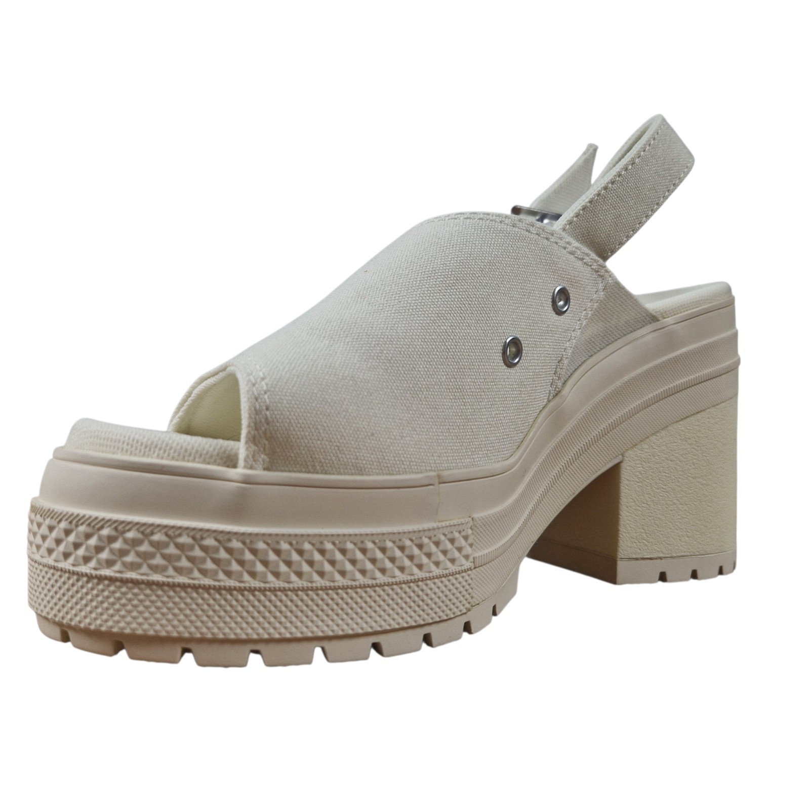 Converse Chuck 70 De Luxe Heel Mule Platform Size 36.5 37 38 39 White A13796C New DS