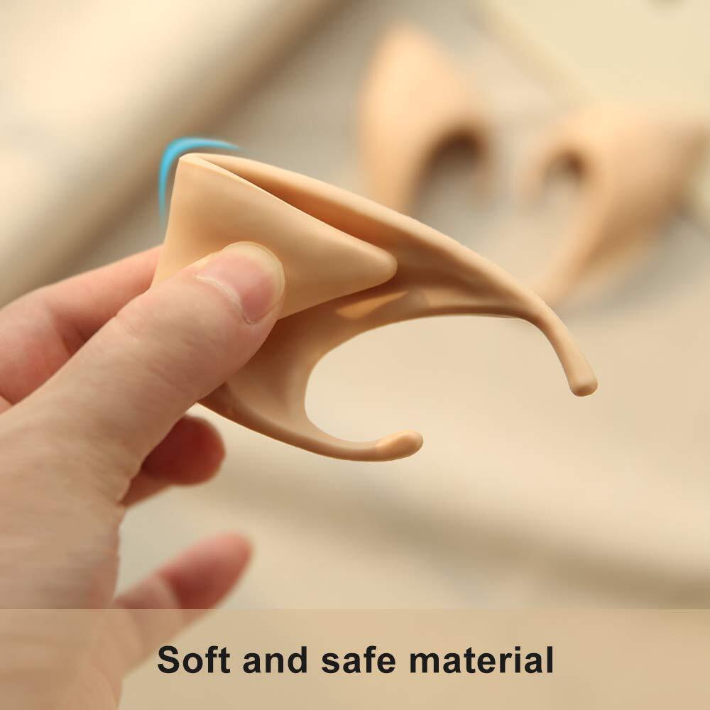 FRESHME Fairy Pixie Elf Ears – Medium and Long Style Cosplay Soft Pointed Ears