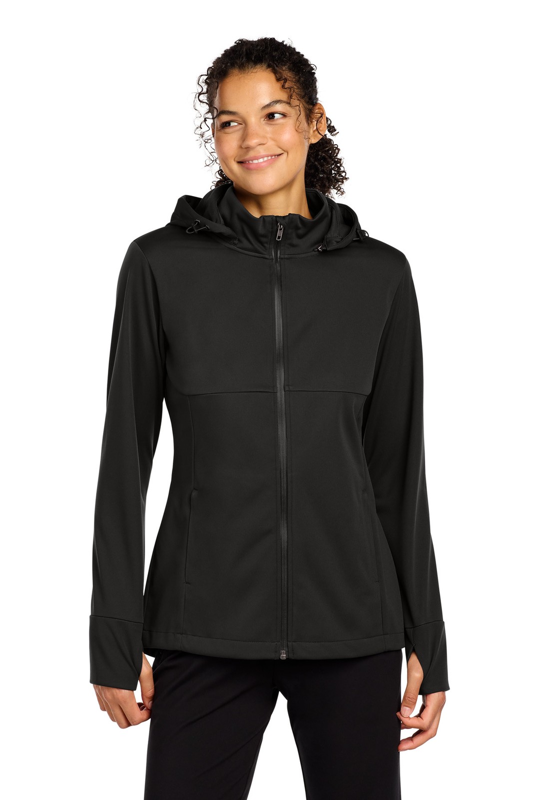 Sport-Tek Women’s Hooded Soft Shell Jacket LST980