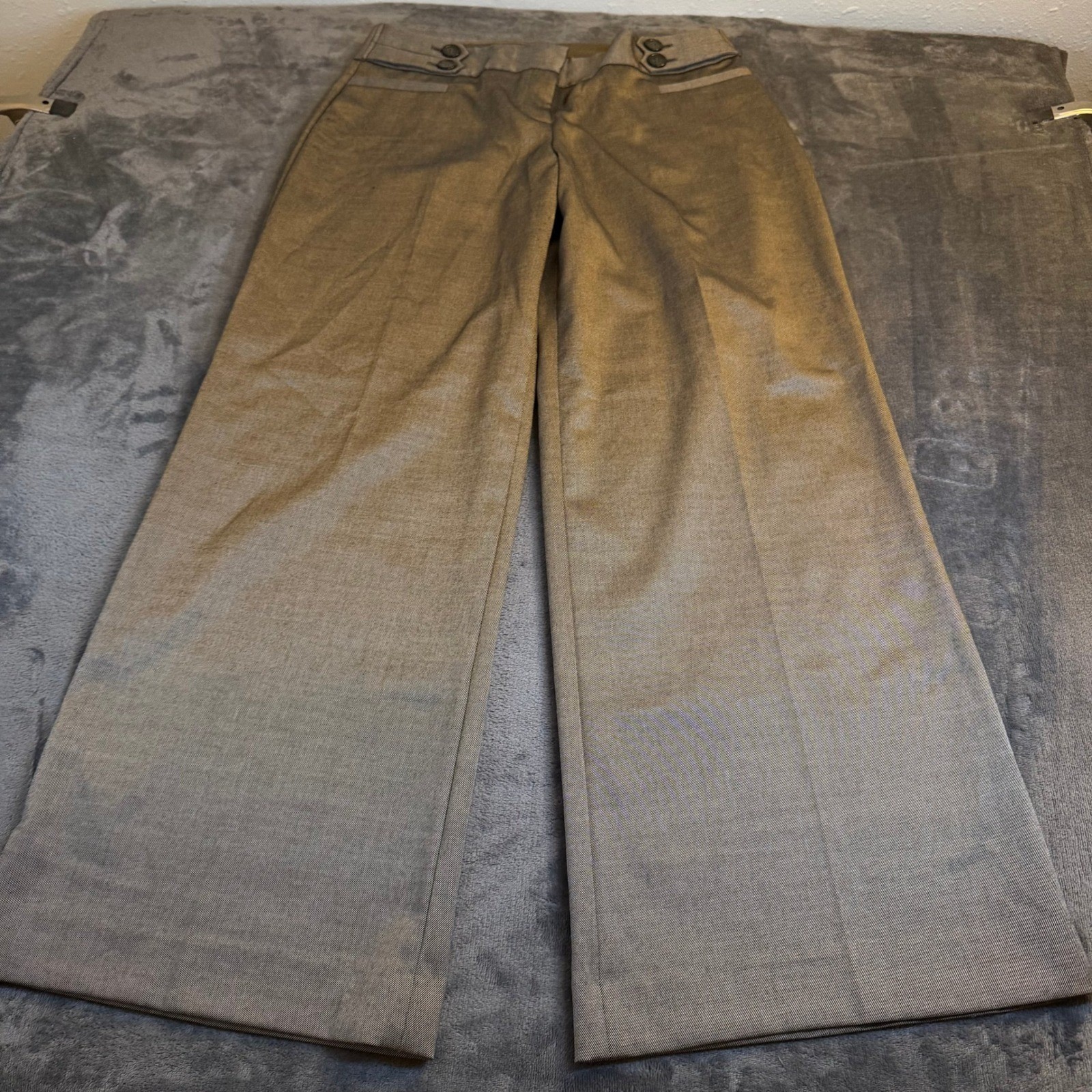 The Limited Cassidy Fit Dress Pants Womens 14 Brown Wide Leg Stretch Trouser
