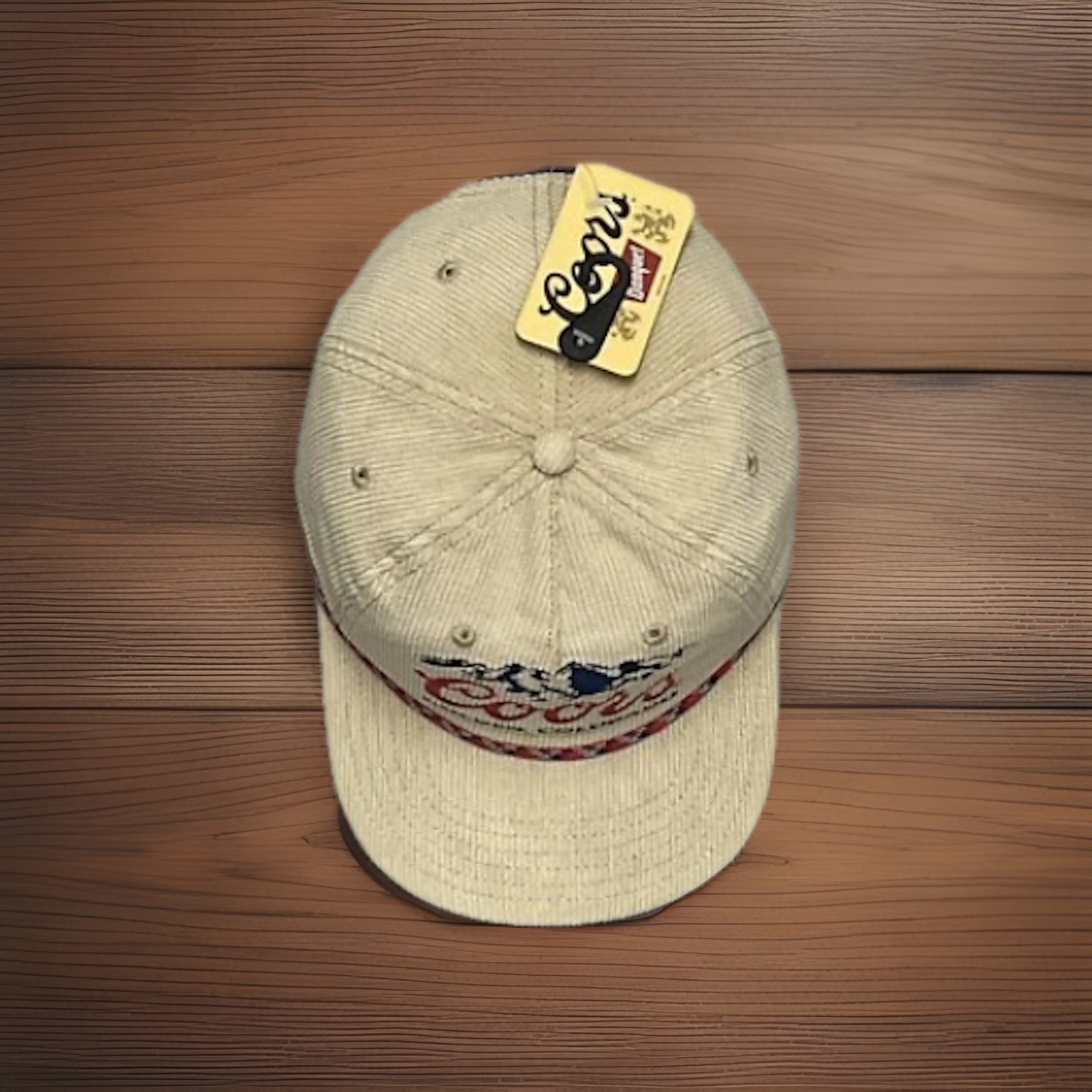 Coors Banquet Corduroy Snapback Hat Vintage Beer Golden Colorado Cap