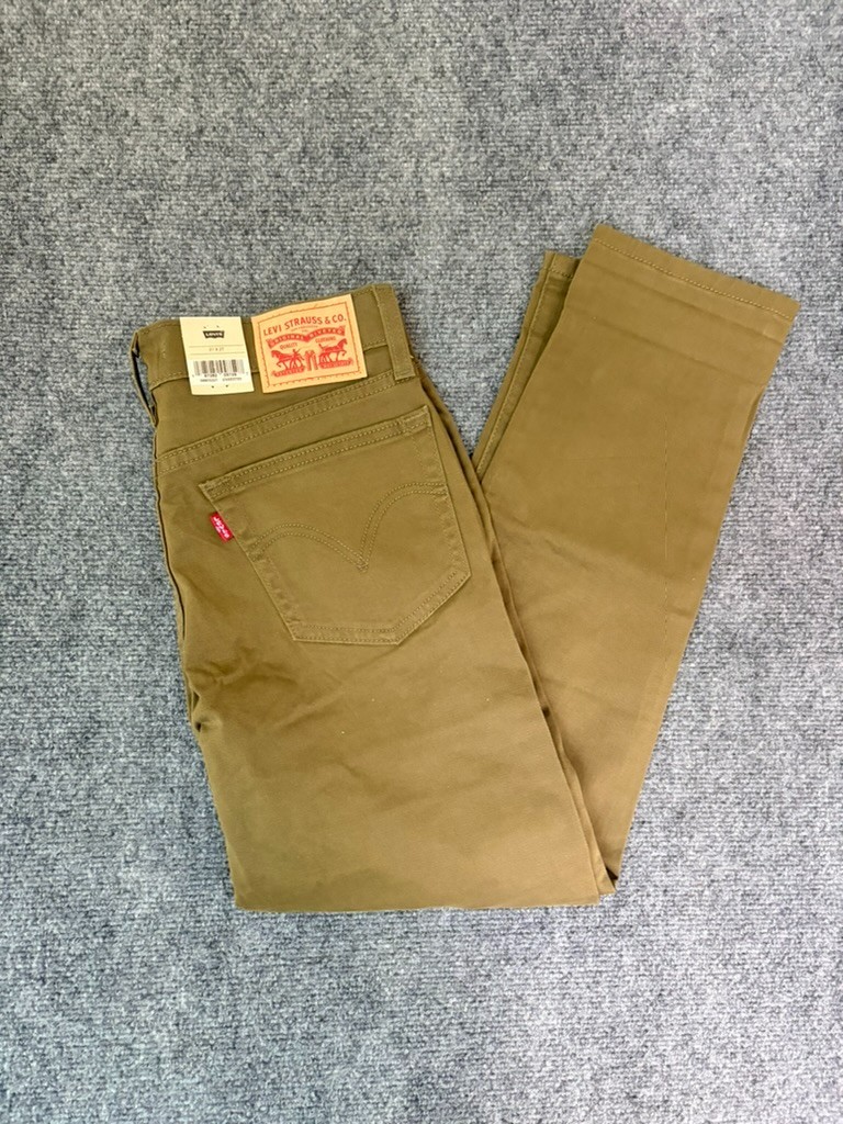 NWT Levi’s Boyfriend Fit Jeans Womens Olive Green Cotton Casual Pants Size 27X27
