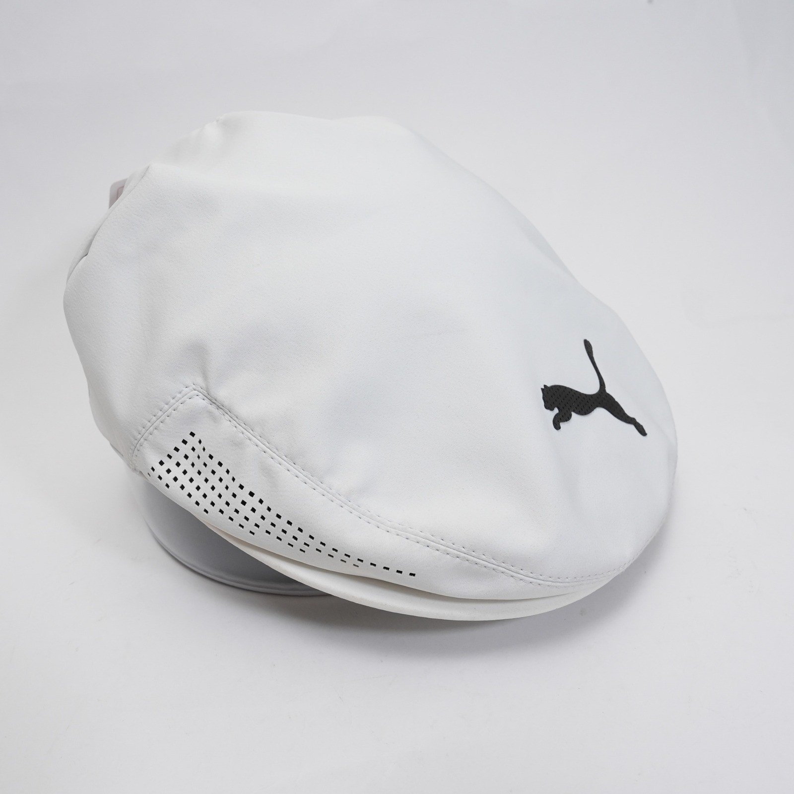 Puma Tour Driver Cap Mens S/M White Cobra Golf Flat Hat Flexfit 022547 01