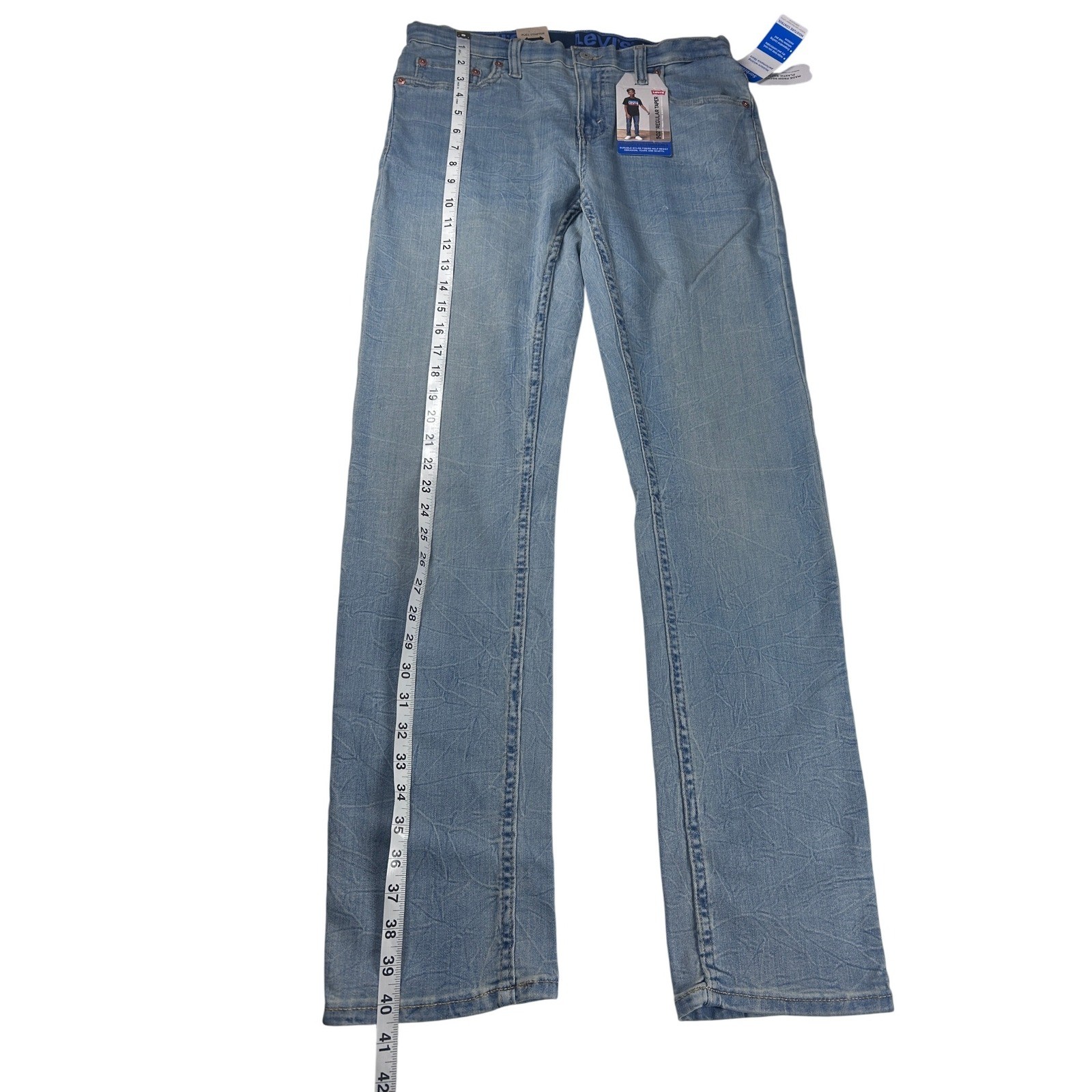 Levi’s 502 Regular Taper Jeans Boys 18 REG (29×31 ) Light Wash NEW