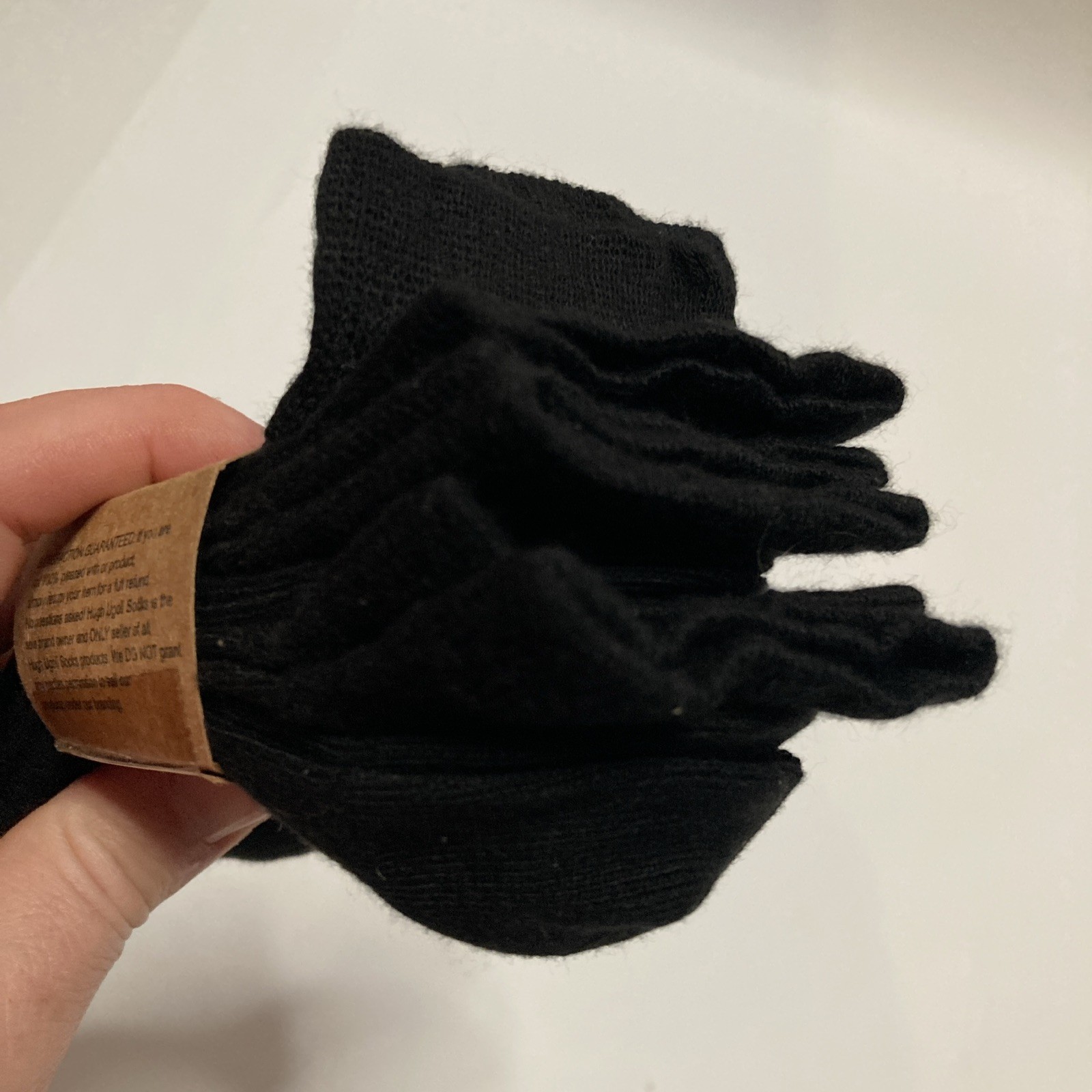 Hugh Ugoli Black Bamboo 3-Pack Crew Socks Women’s Size 6 – 9