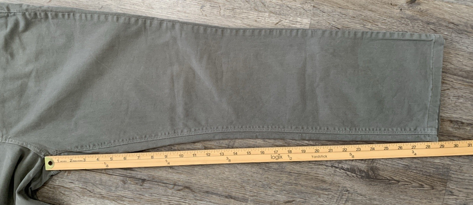 NYDJ Jeans Womens 12 Olive Green Straight Lift Tuck Technology Military Preppy