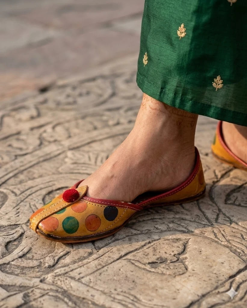 Women Shoes Indian Handmade Jutties Designer Flip-Flops Mojaries US 5.5-8.5